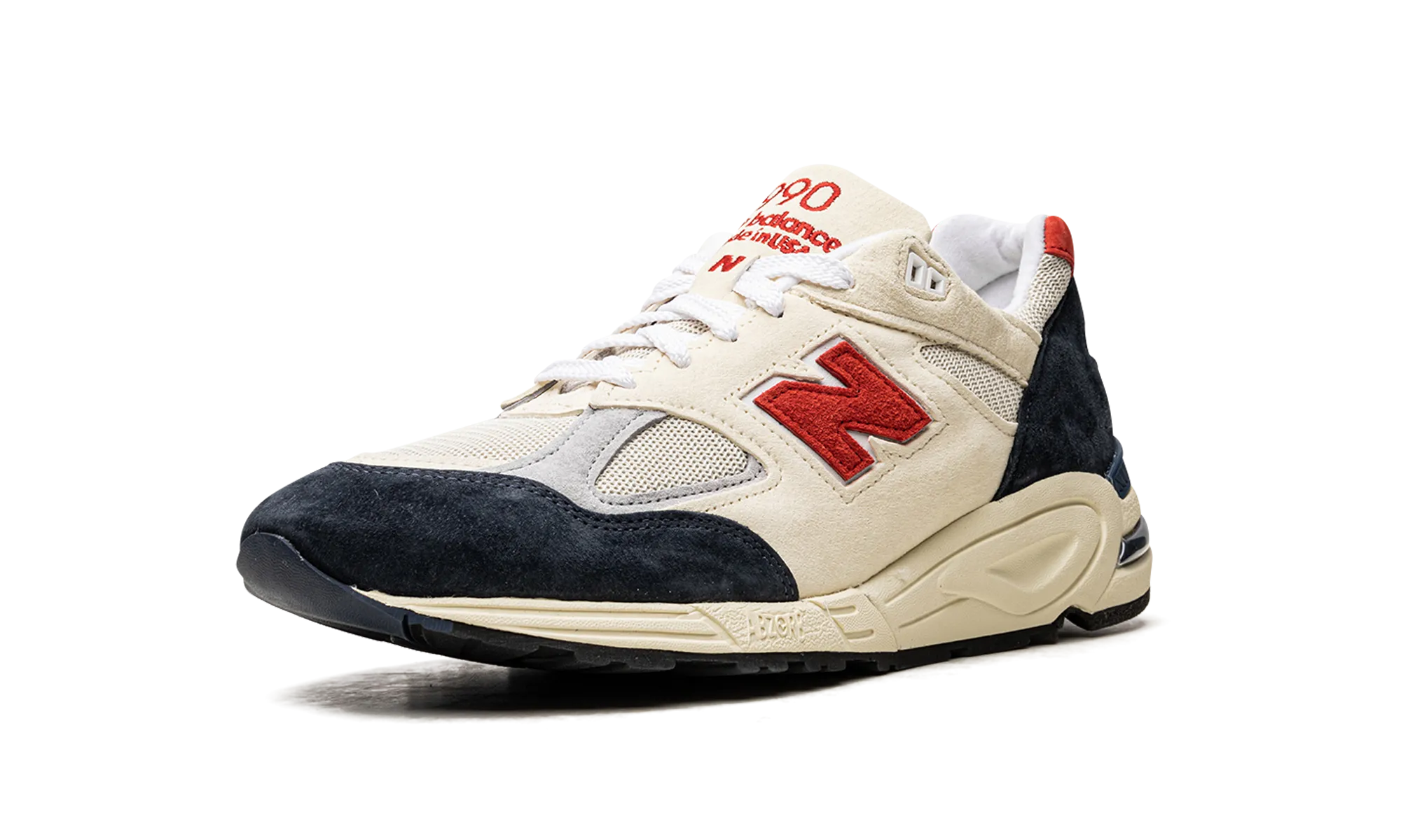 990v2 "Teddy Santis - Navy/Red" new balance mens casual sneakers