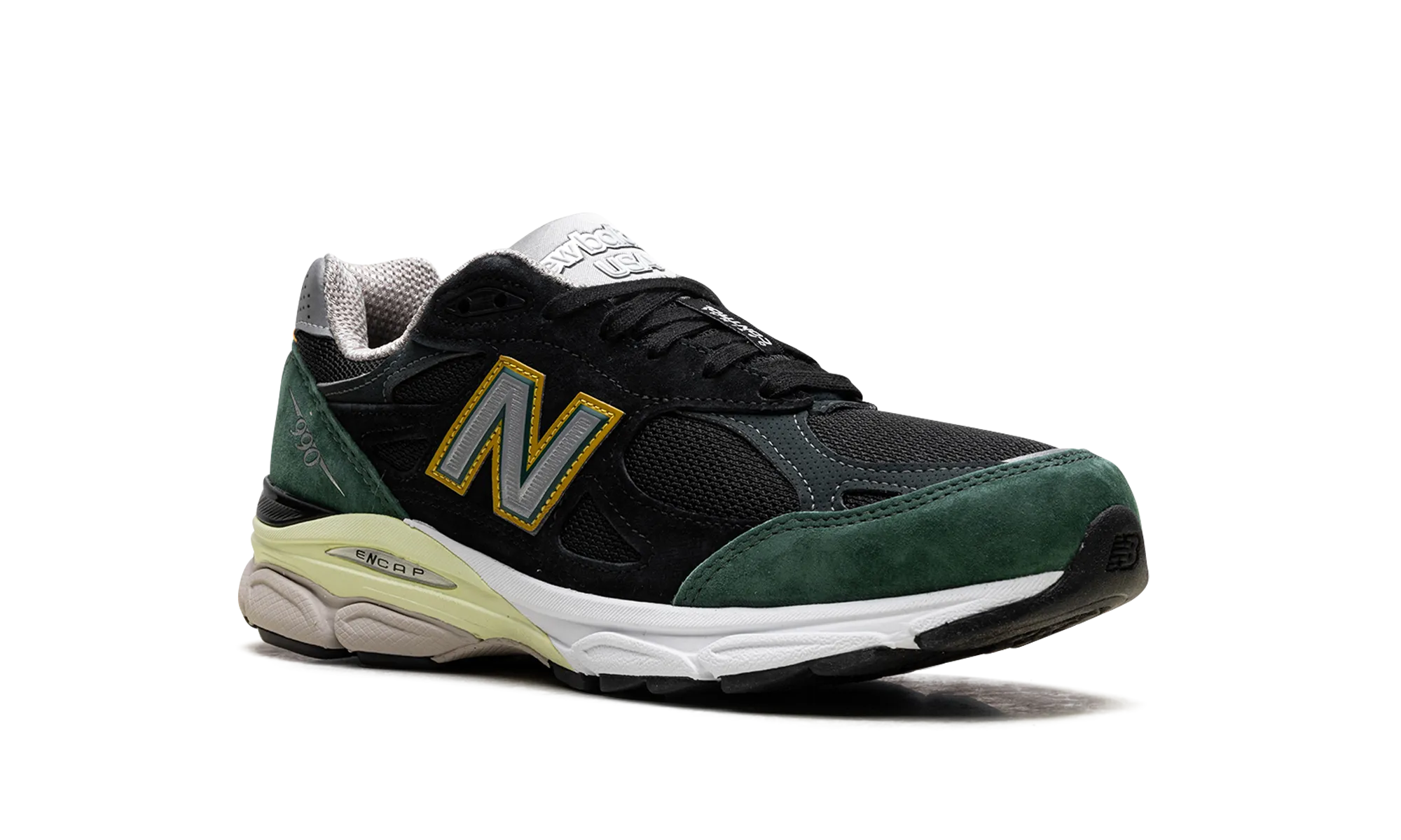 990v3 "Black / Green" new balance mens runners