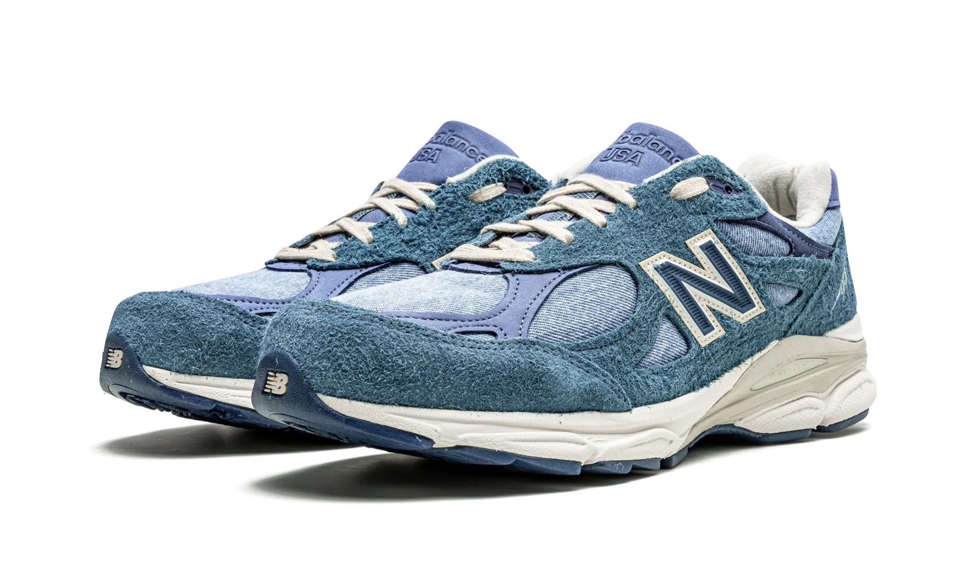 990V3 "Levi's - Blue Denim" new balance mesh athletic shoes