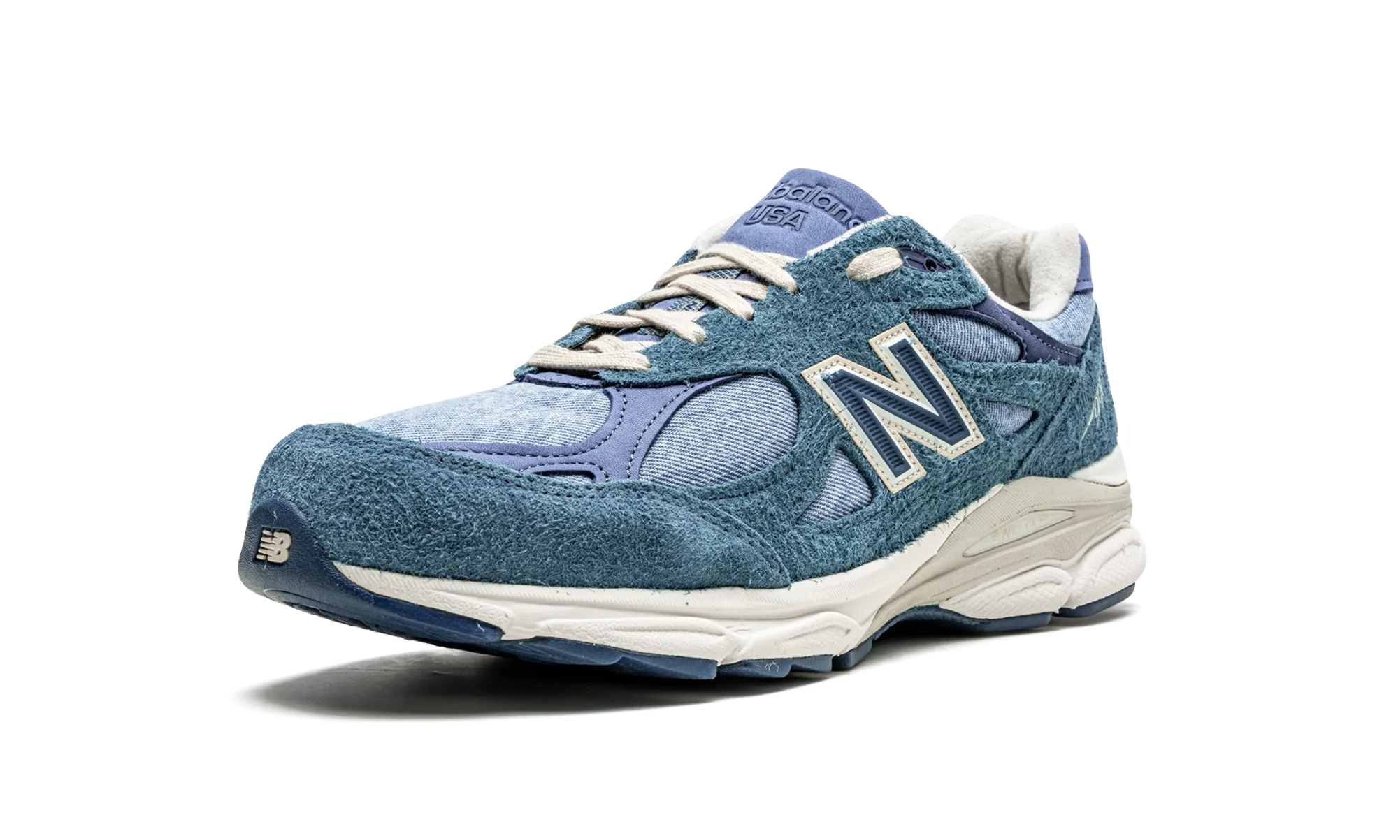 990V3 "Levi's - Blue Denim" new balance mesh athletic shoes