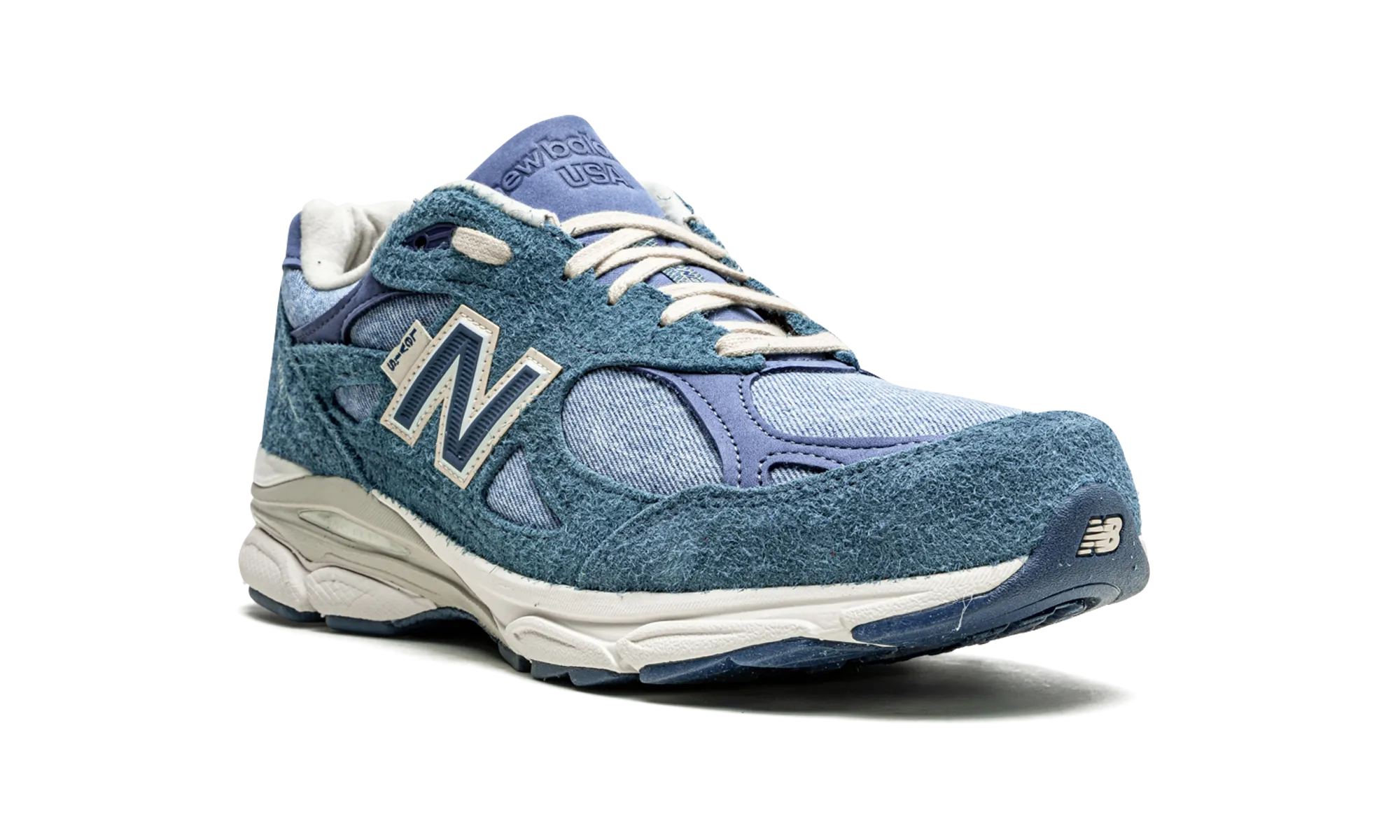 990V3 "Levi's - Blue Denim" new balance mesh athletic shoes