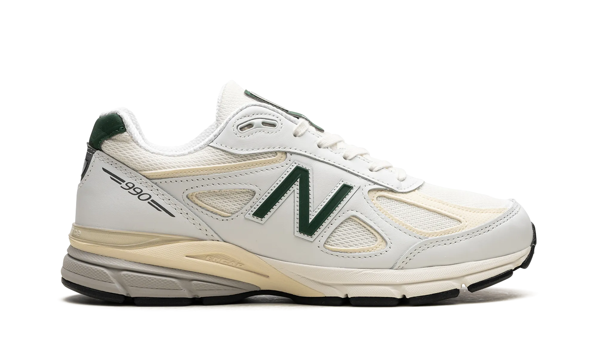 990V4 "Made in the USA - White / Green" new balance mens runners