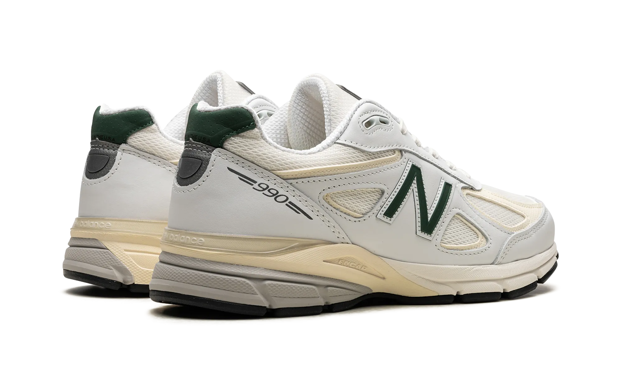 990V4 "Made in the USA - White / Green" new balance mens runners