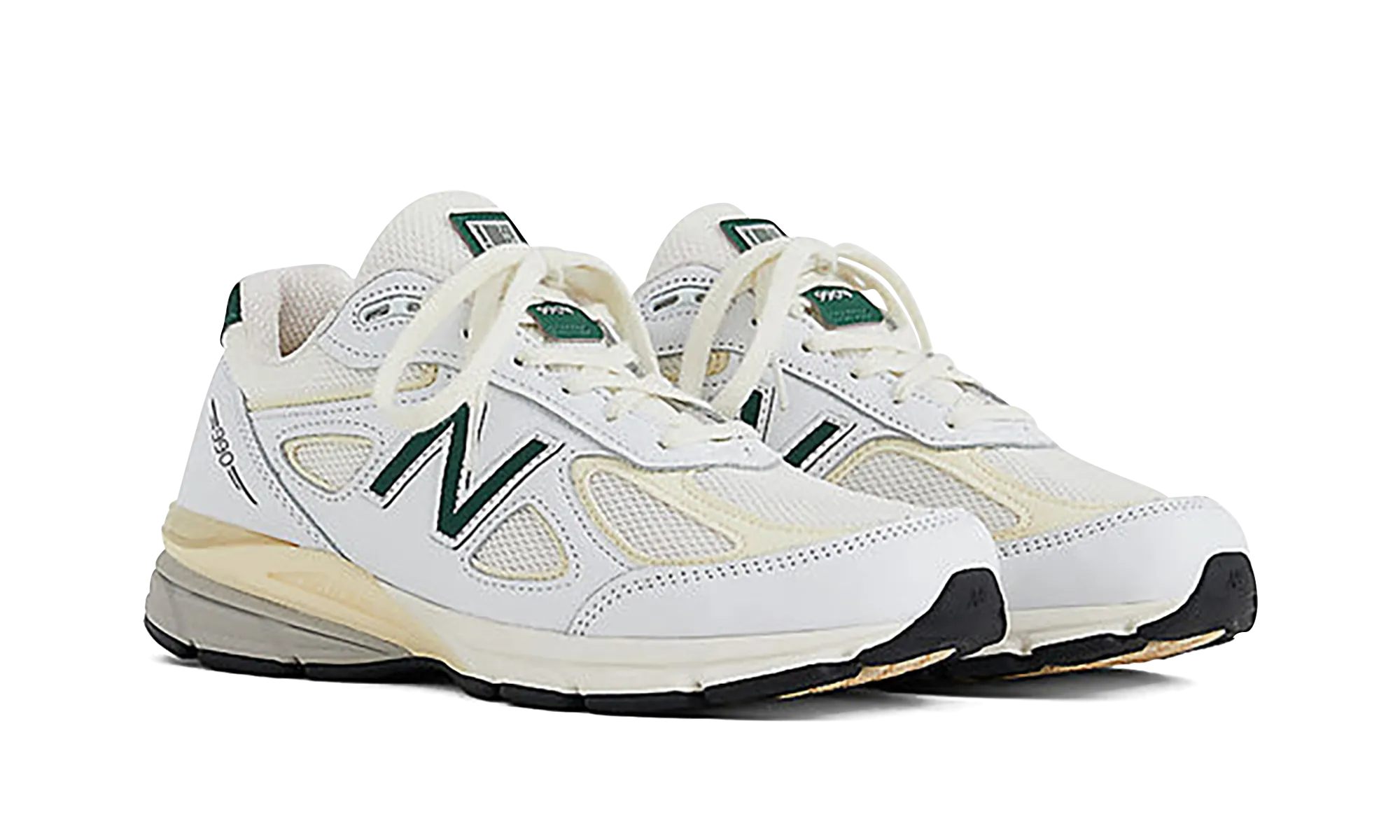 990V4 "Made in the USA - White / Green" new balance mens runners