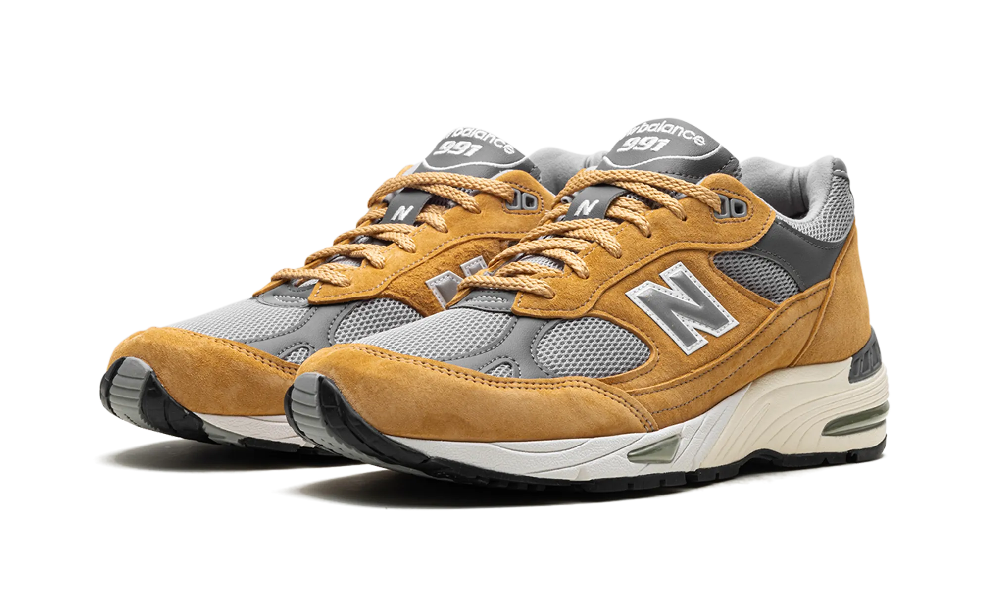 991 "Tan Grey" new balance mesh athletic shoes