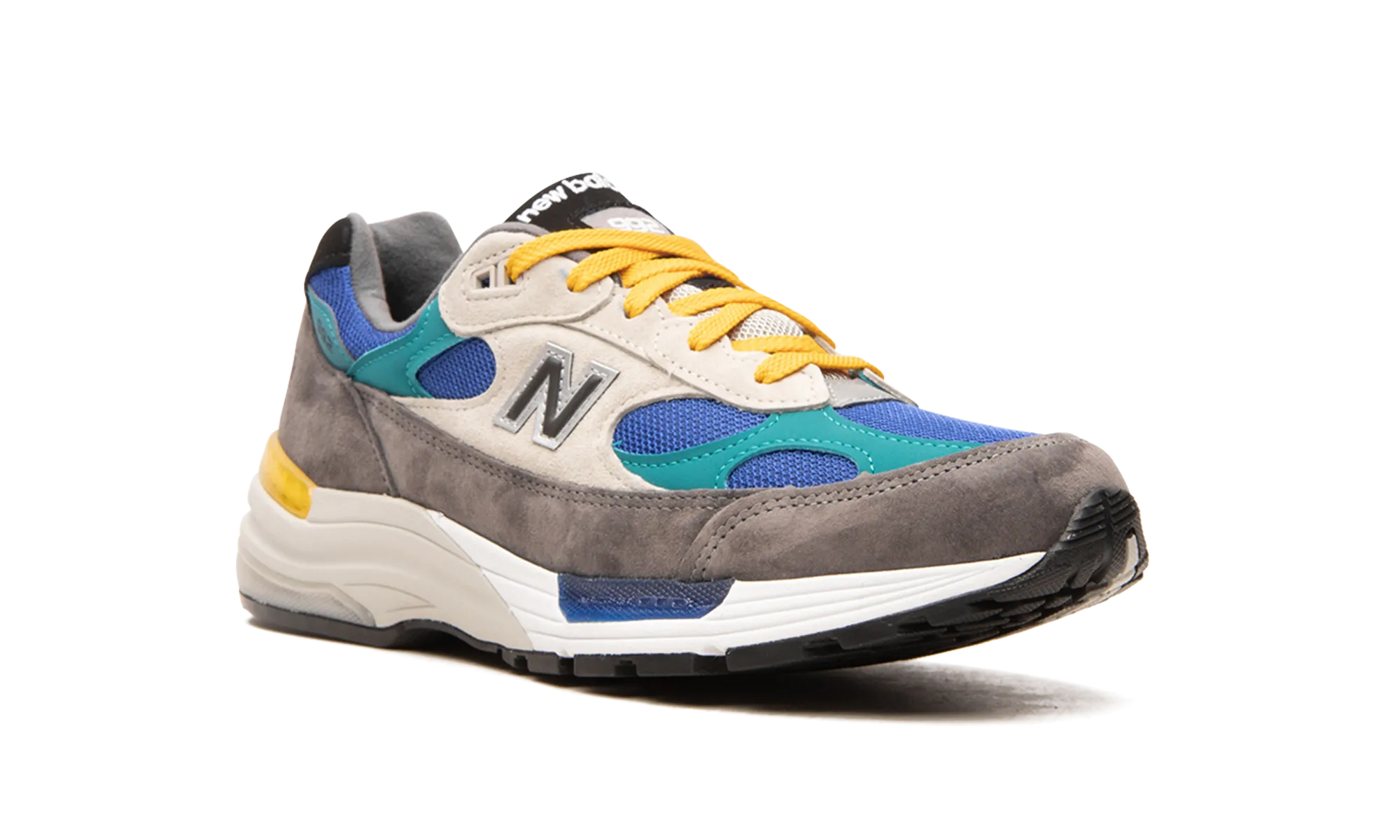 992 "Grey / Blue / Teal / Yellow" new balance mens runners