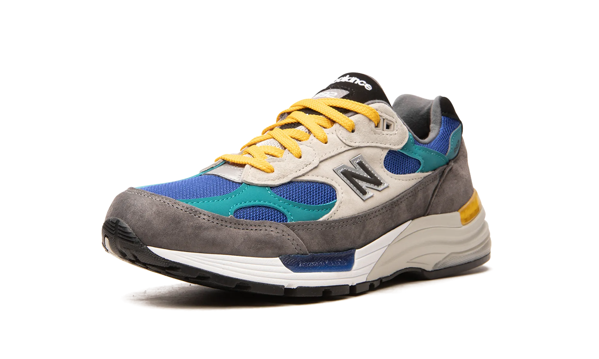 992 "Grey / Blue / Teal / Yellow" new balance mens runners