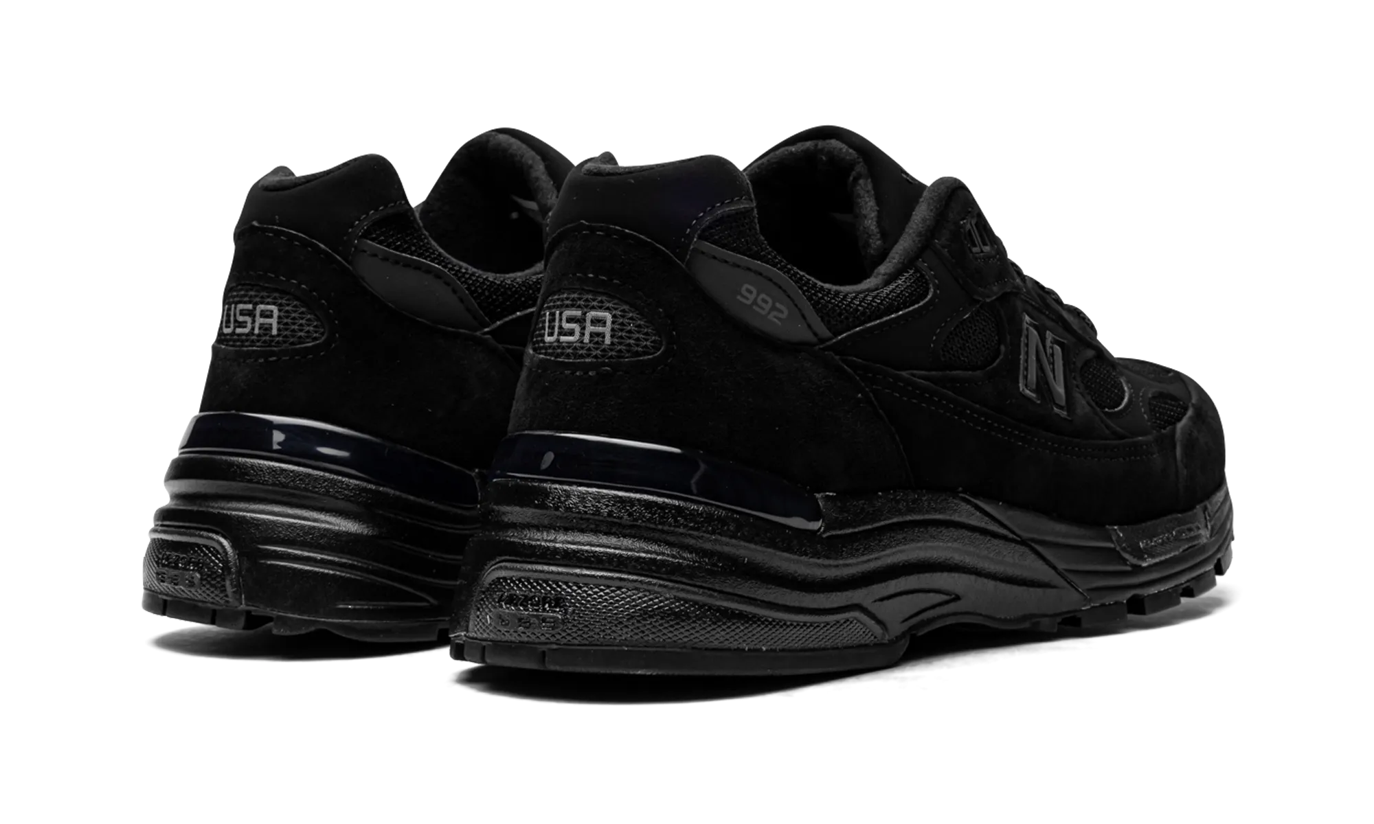 992 "Triple Black" new balance mens runners