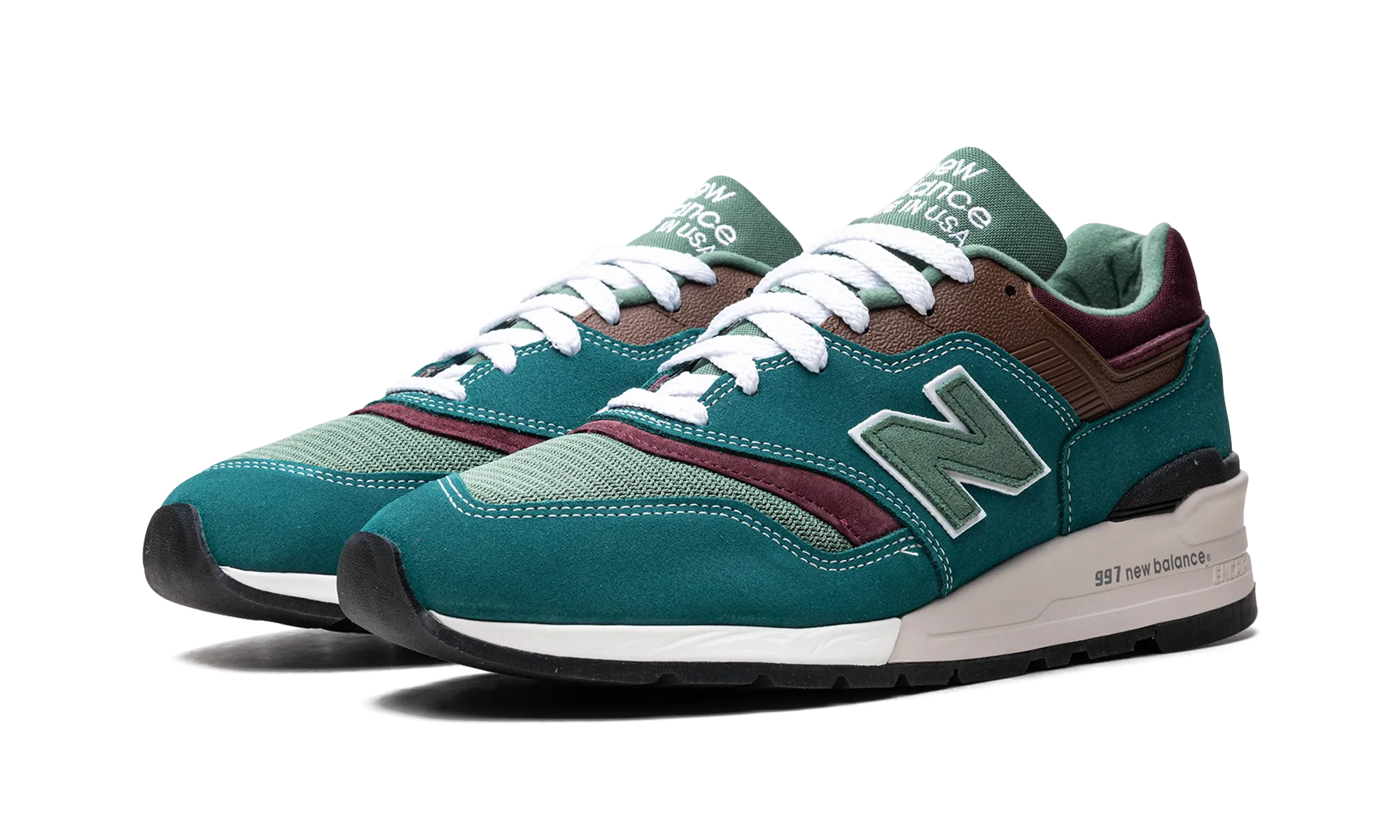 997 "Made in USA - Vintage Teal / Jade" new balance mens casual sneakers