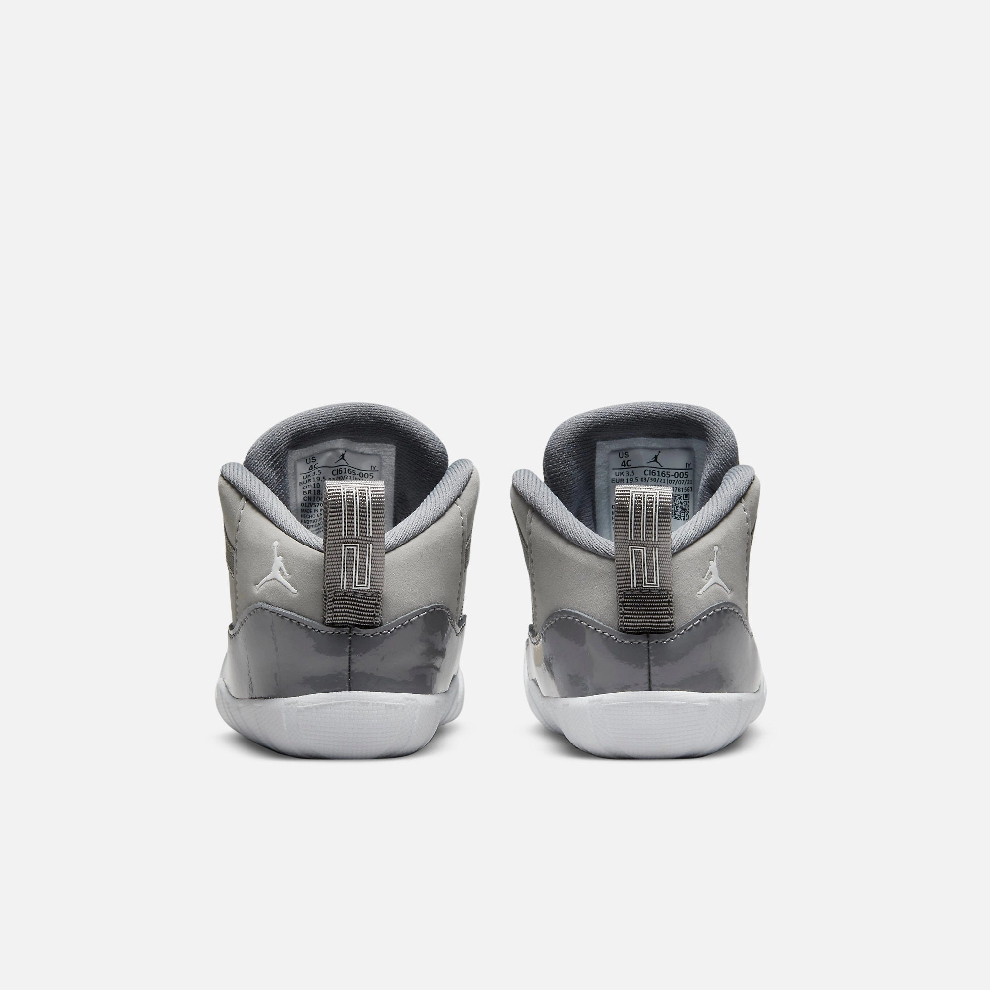 (Crib Bootie) Air Jordan 11 Retro 'Cool Grey' (2021) CI6165-005 Air Jordan 11 Patent Basketball Shoes