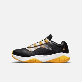 (GS) Air Jordan 11 CMFT Low 'Black / Gold' (2021) DM9482-001 Air Jordan 11 basketball shoes with patent look