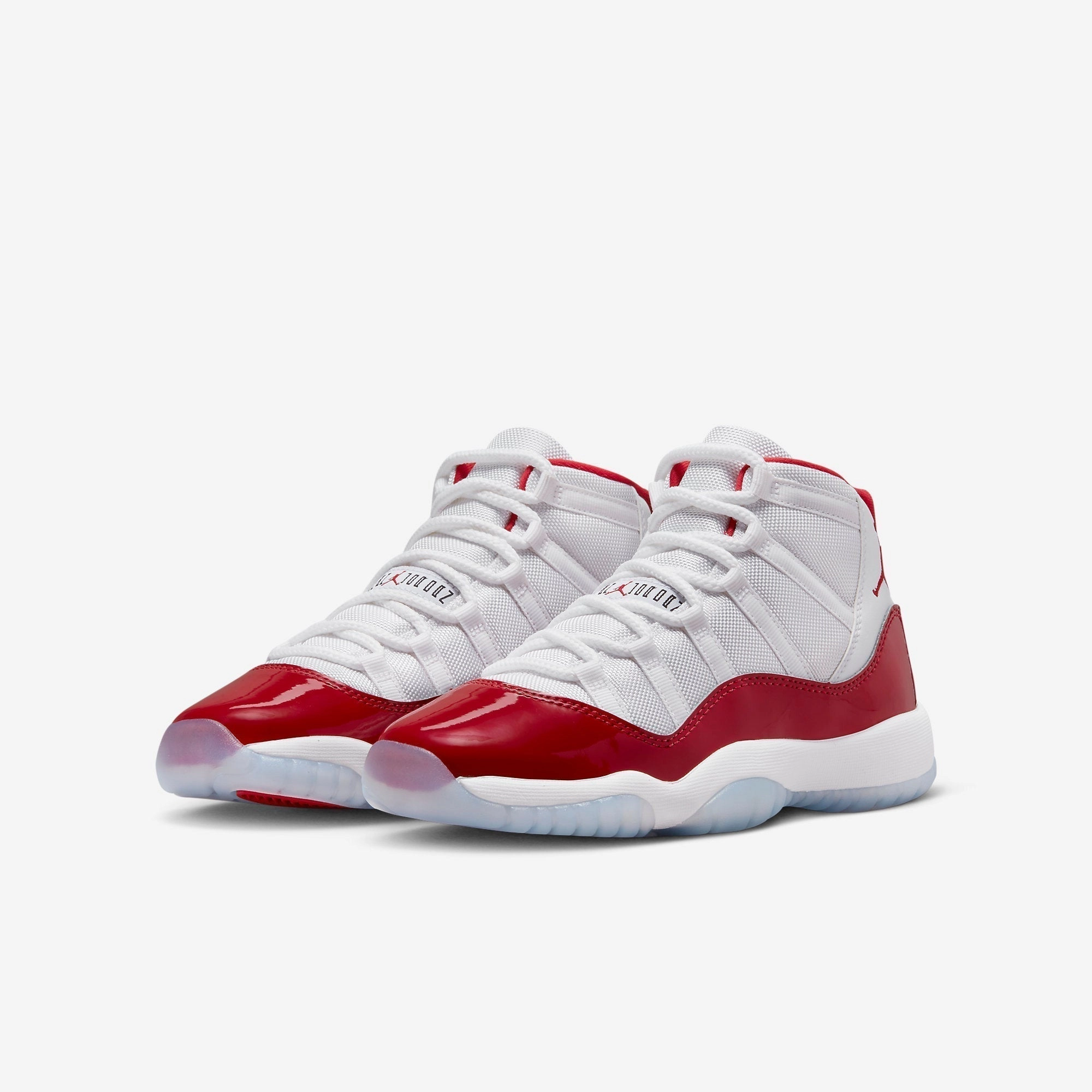 (GS) Air Jordan 11 Retro 'Cherry' (2022) 378038-116 Air Jordan 11 Patent Basketball Shoes