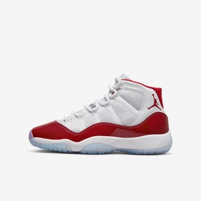 (GS) Air Jordan 11 Retro 'Cherry' (2022) 378038-116 Air Jordan 11 basketball shoes with patent look