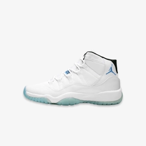 (GS) Air Jordan 11 Retro 'Columbia / Legend Blue' (2014) 378038-117 Air Jordan 11 basketball shoes with patent look