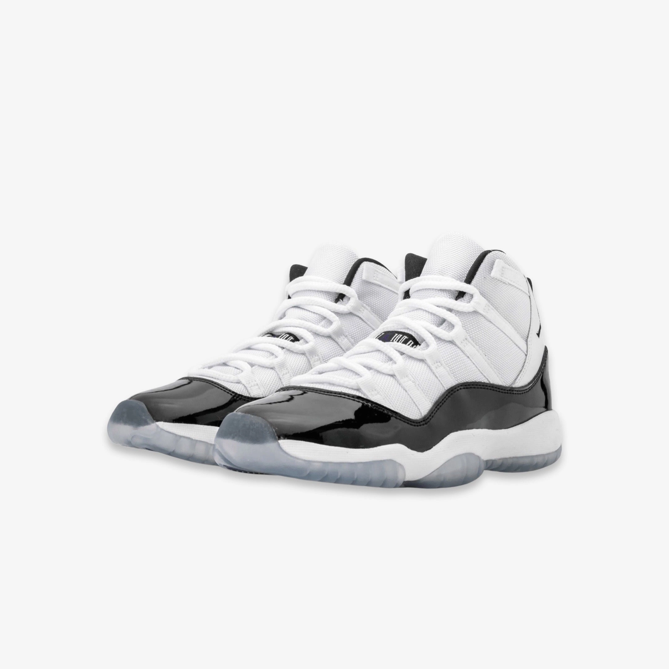 (GS) Air Jordan 11 Retro 'Concord' (2018) 378038-100 Air Jordan 11 Patent Basketball Shoes