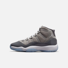 (GS) Air Jordan 11 Retro 'Cool Grey' (2021) 378038-005 Air Jordan 11 basketball shoes with patent look