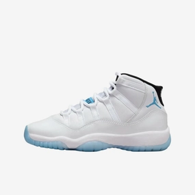 (GS) Air Jordan 11 Retro 'Legend Blue / Columbia' (2024) 378038-104 Air Jordan 11 basketball shoes with patent look