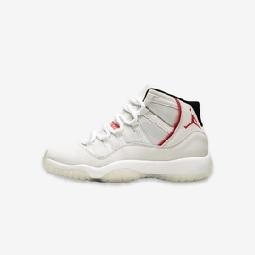 (GS) Air Jordan 11 Retro 'Platinum Tint' (2018) 378038-016 Air Jordan 11 basketball shoes with patent look
