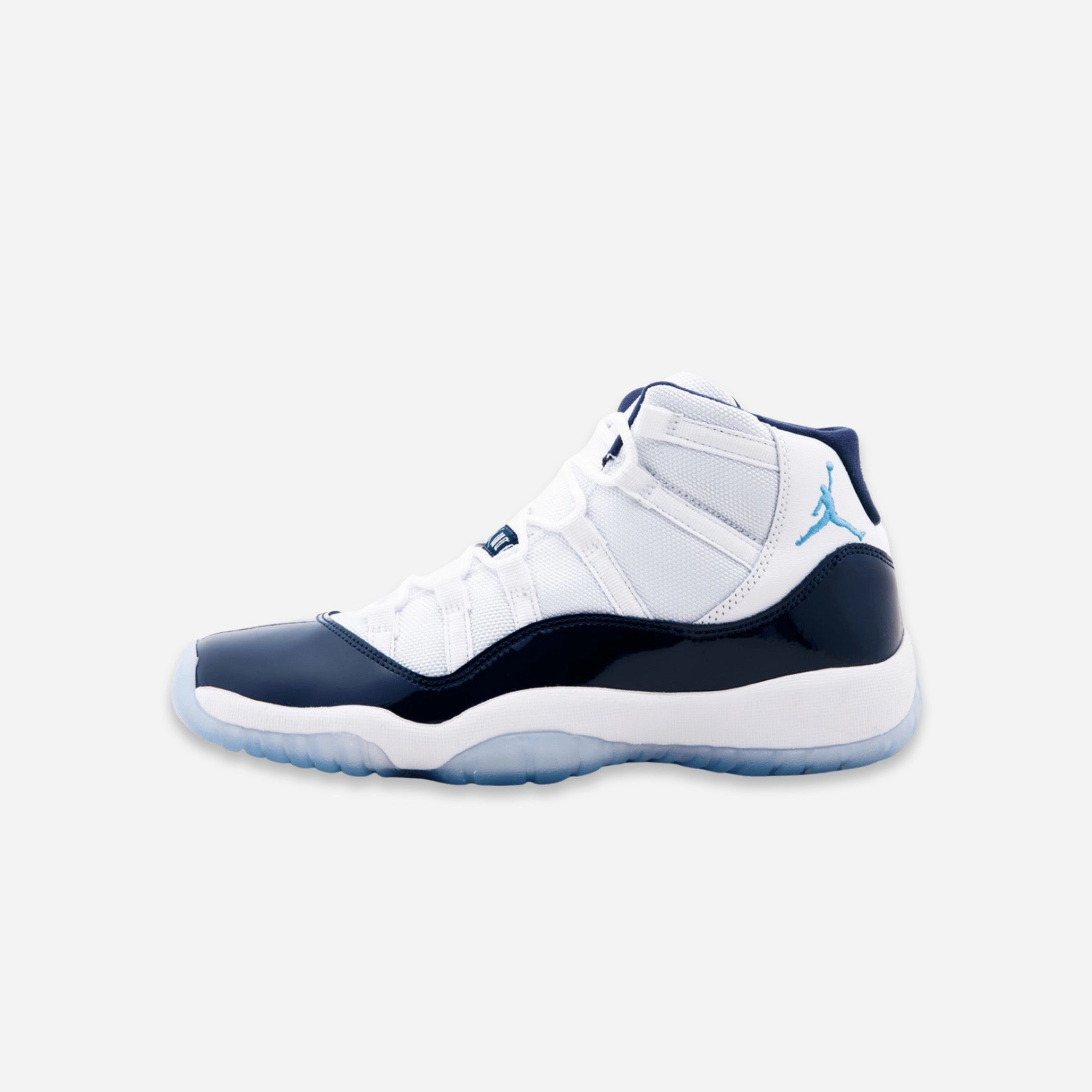 (GS) Air Jordan 11 Retro 'UNC Win Like 82' (2017) 378038-123 Air Jordan 11 basketball shoes with patent look