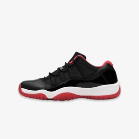 (GS) Air Jordan 11 Retro Low 'Bred' (2015) 528896-012 Air Jordan 11 basketball shoes with patent look