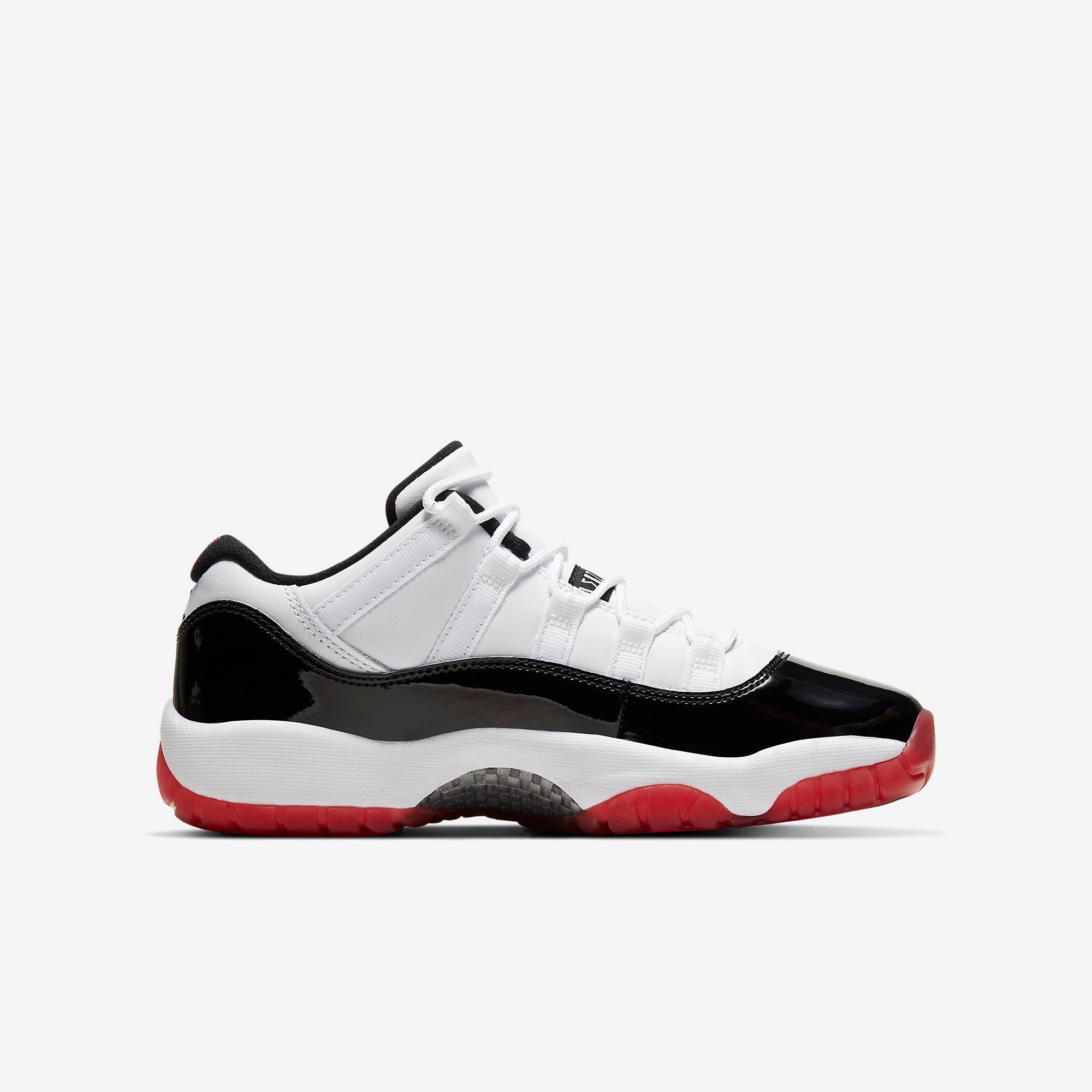 (GS) Air Jordan 11 Retro Low 'Concord Bred' (2020) 528896-160 Air Jordan 11 Patent Basketball Shoes