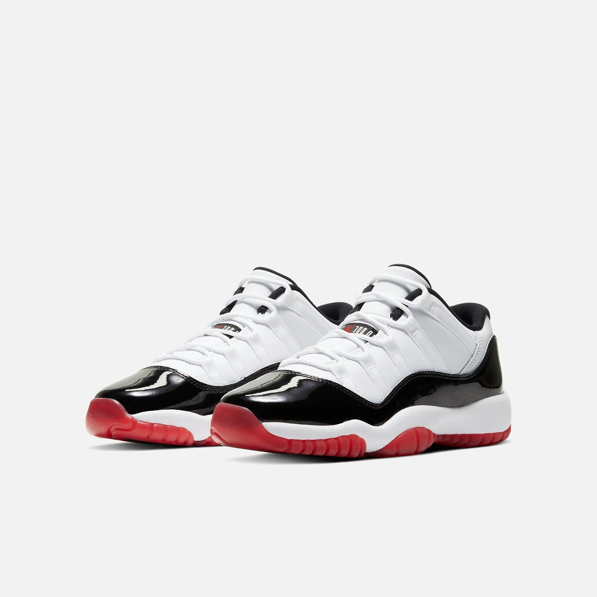(GS) Air Jordan 11 Retro Low 'Concord Bred' (2020) 528896-160 Air Jordan 11 Patent Basketball Shoes