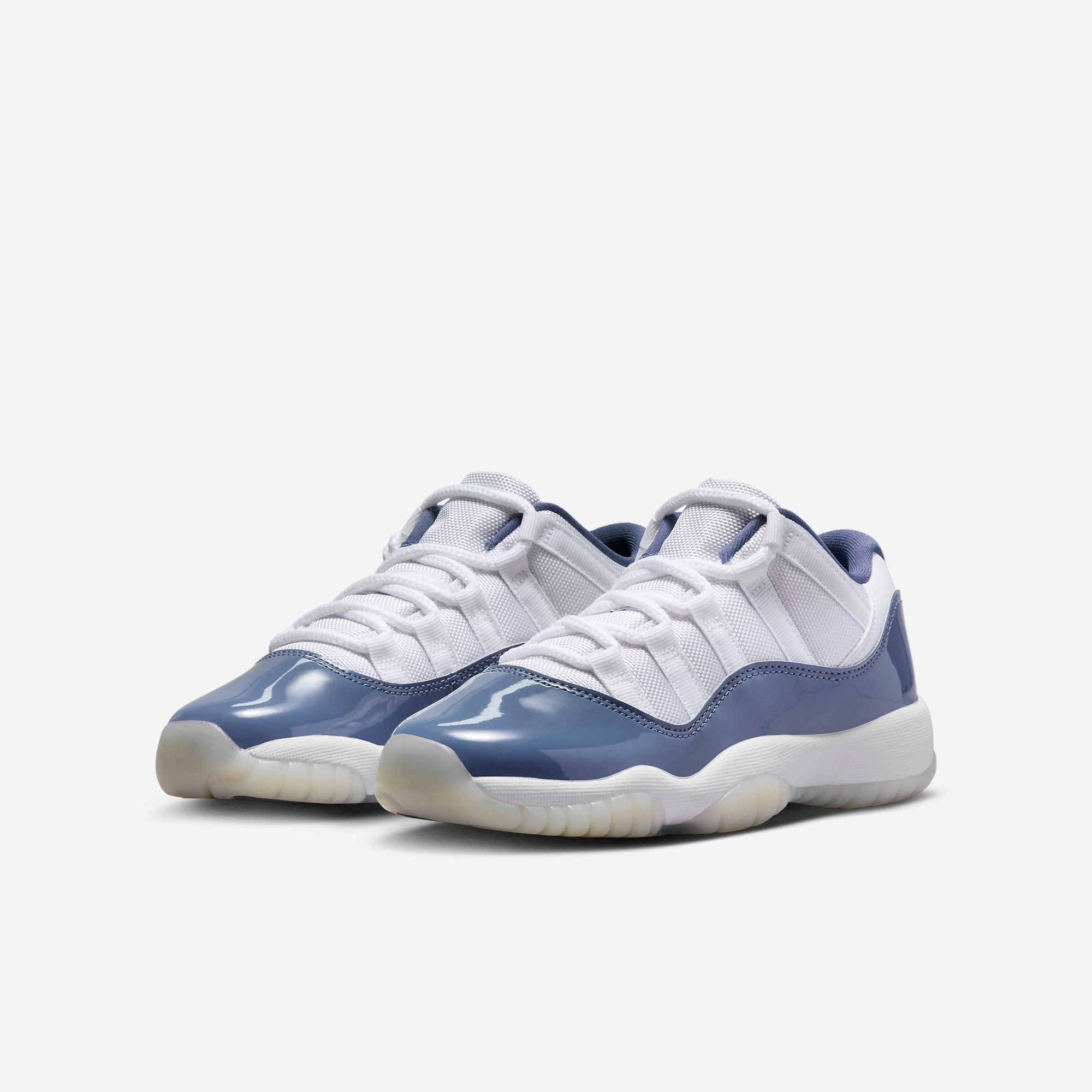 (GS) Air Jordan 11 Retro Low 'Diffused Blue / Midnight Navy' (2024) FV5121-104 Air Jordan 11 Patent Basketball Shoes