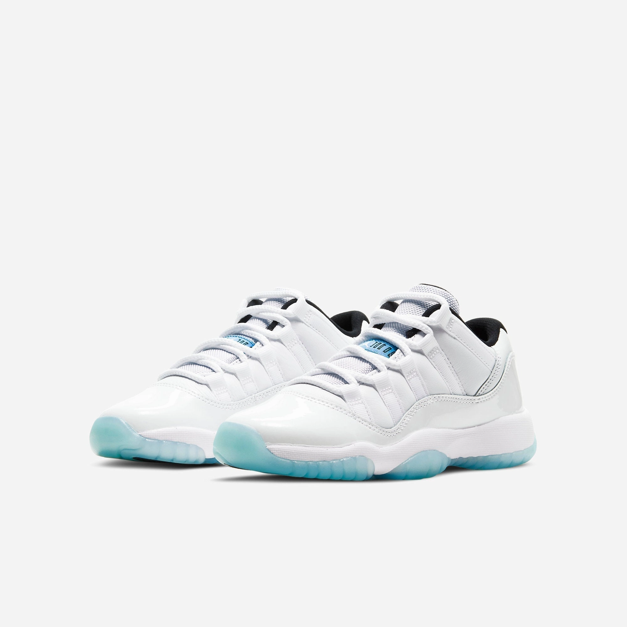 (GS) Air Jordan 11 Retro Low 'Legend Blue' (2021) 528896-117 Air Jordan 11 Patent Basketball Shoes
