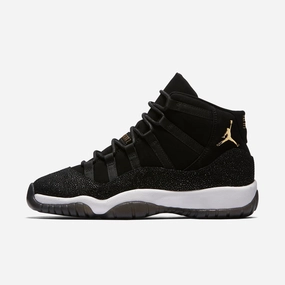 (GS) Air Jordan 11 Retro Premium 'Heiress Black Stingray' (2017) 852625-030 Air Jordan 11 basketball shoes with patent look