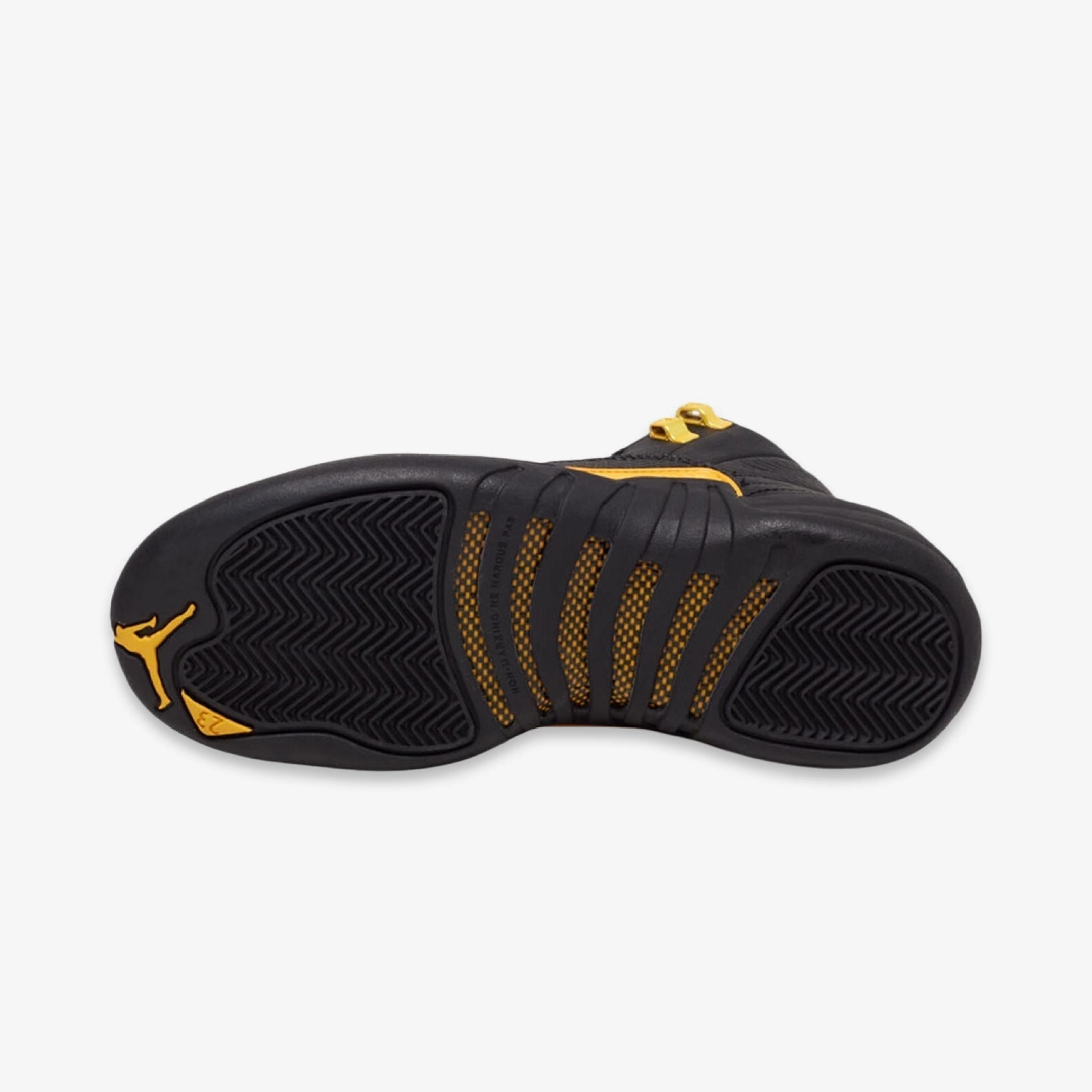 (GS) Air Jordan 12 Retro 'Black Taxi' (2022) 153265-071 Air Jordan 12 Game-Ready Sneakers