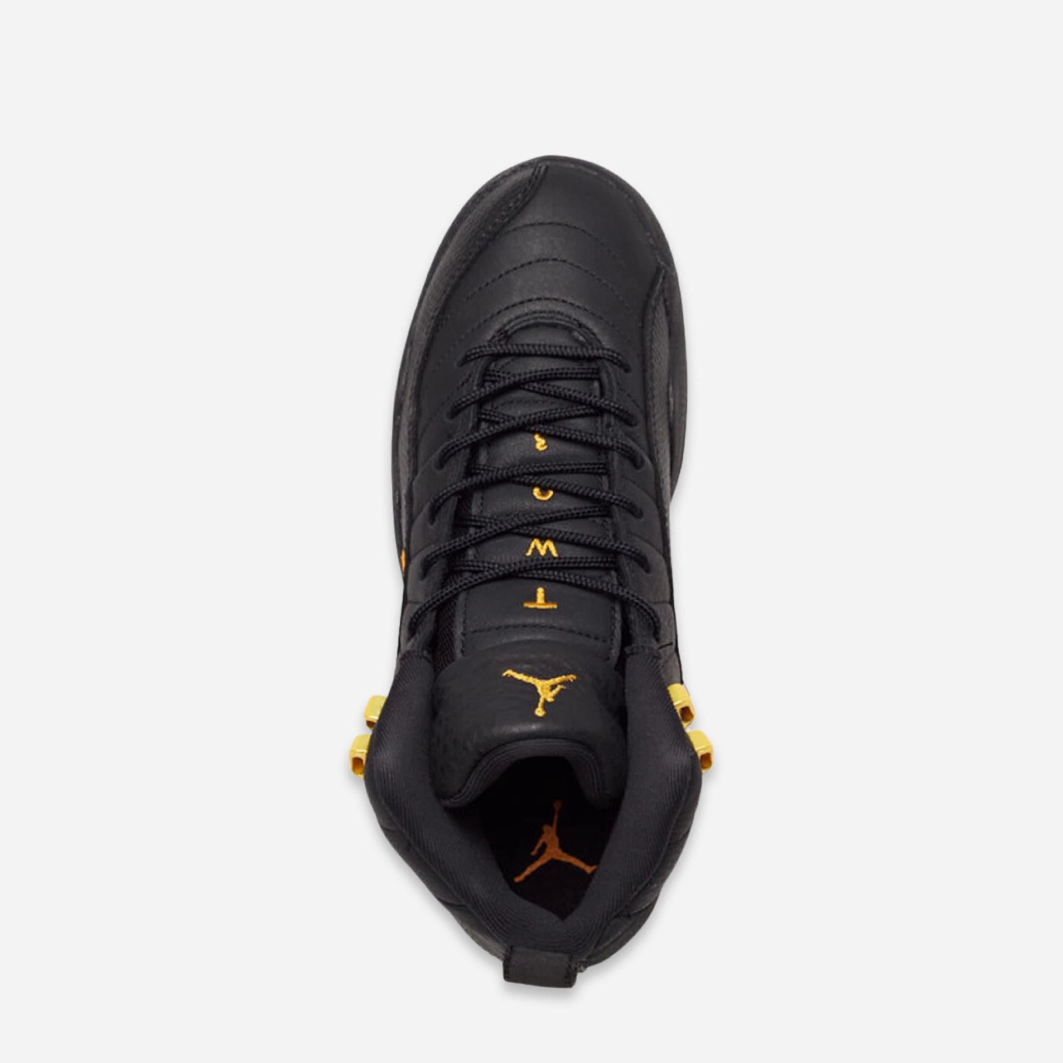 (GS) Air Jordan 12 Retro 'Black Taxi' (2022) 153265-071 Air Jordan 12 Game-Ready Sneakers