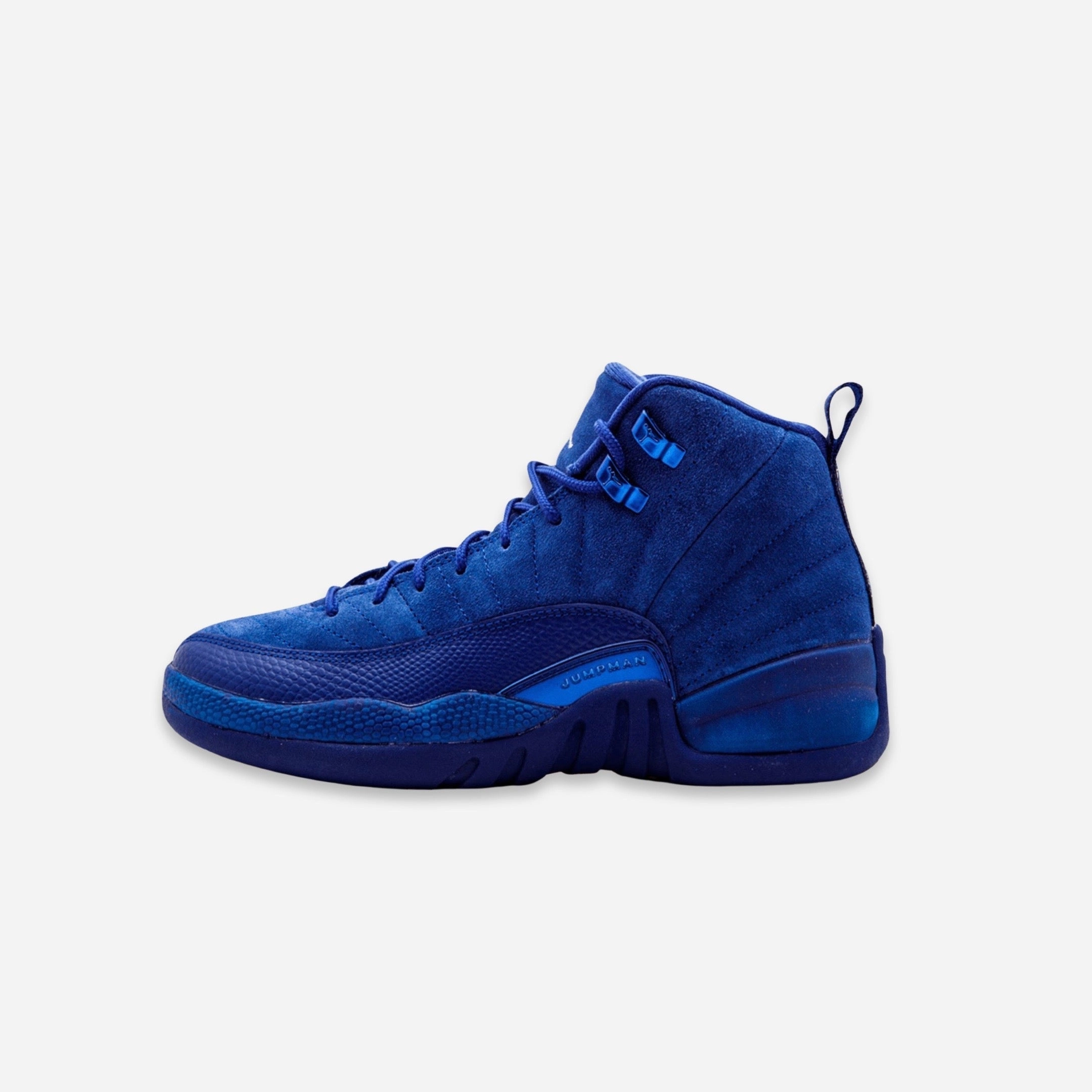 (GS) Air Jordan 12 Retro 'Blue Suede' (2016) 153265-400 Air Jordan 12 performance sneakers for court