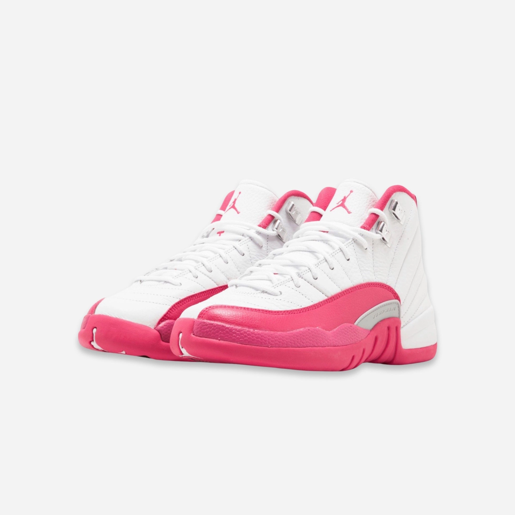(GS) Air Jordan 12 Retro 'Dynamic Pink' (2016) 510815-109 Air Jordan 12 Game-Ready Sneakers