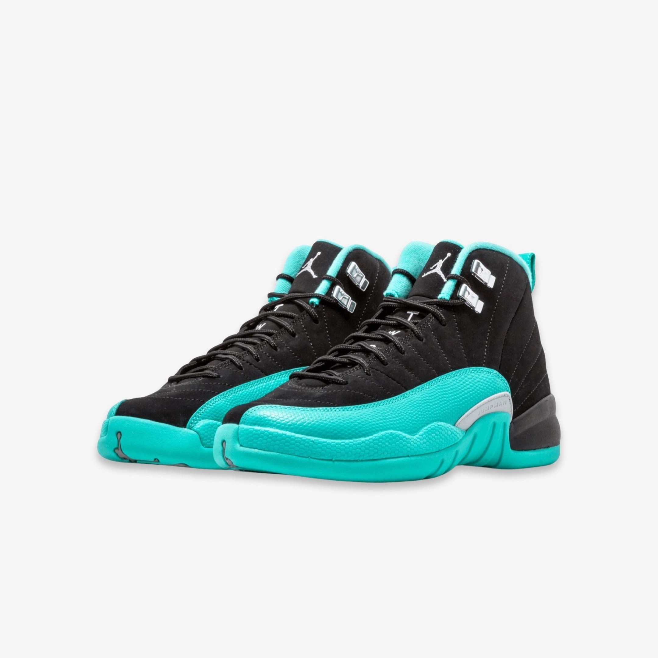(GS) Air Jordan 12 Retro 'Hyper Jade' (2016) 510815-017 Air Jordan 12 Game-Ready Sneakers