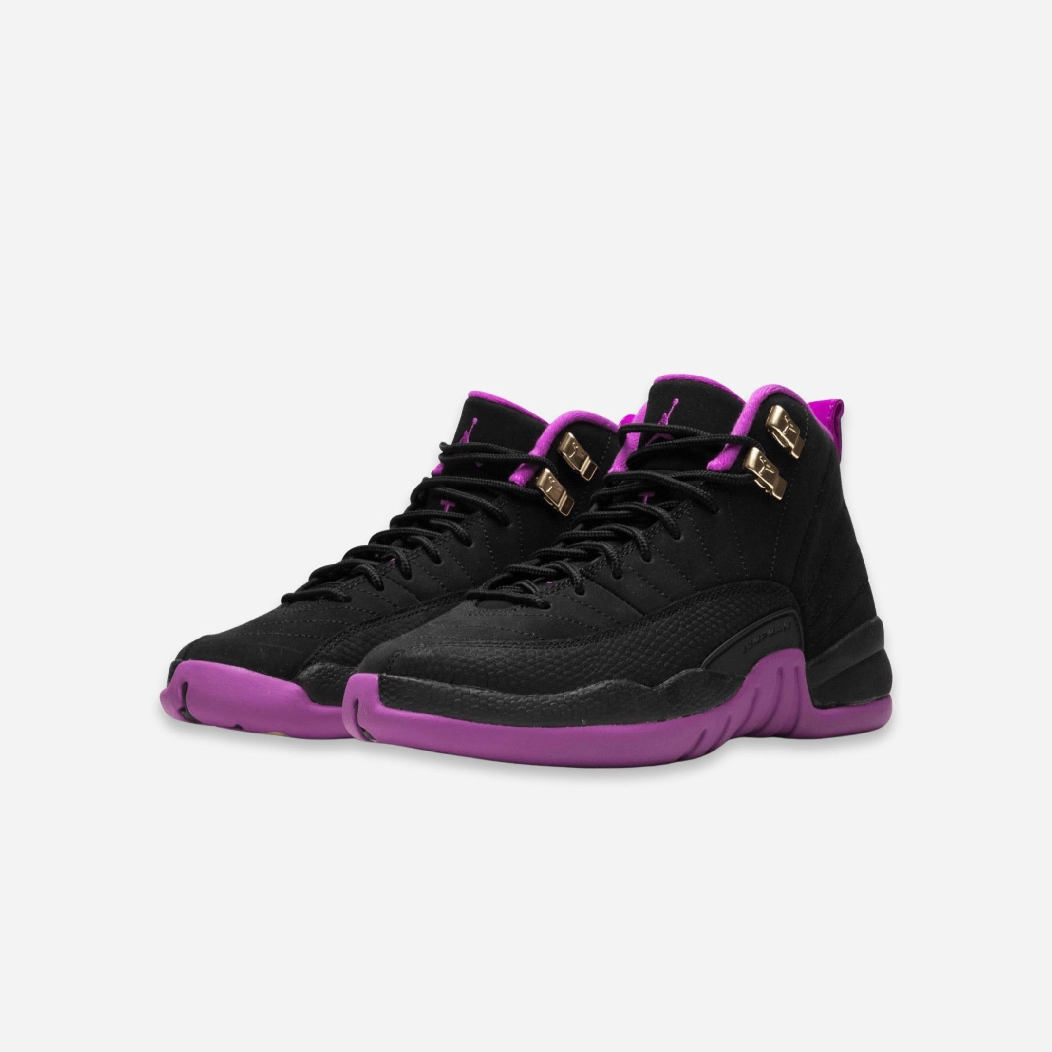 (GS) Air Jordan 12 Retro 'Hyper Violet' (2016) 510815-018 Air Jordan 12 Game-Ready Sneakers