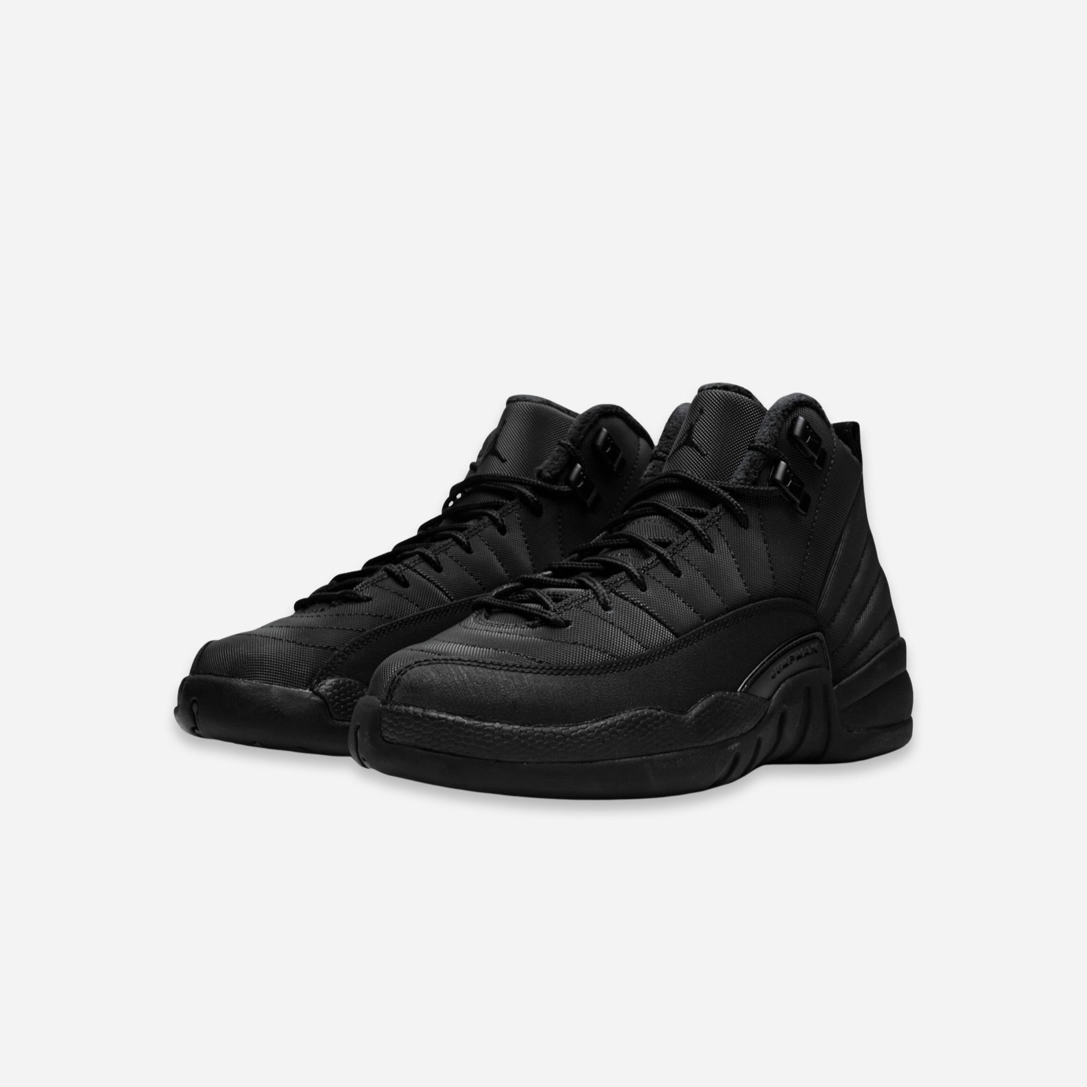 (GS) Air Jordan 12 Retro WNTR 'Winterized Black' (2018) BQ6852-001 Air Jordan 12 Game-Ready Sneakers