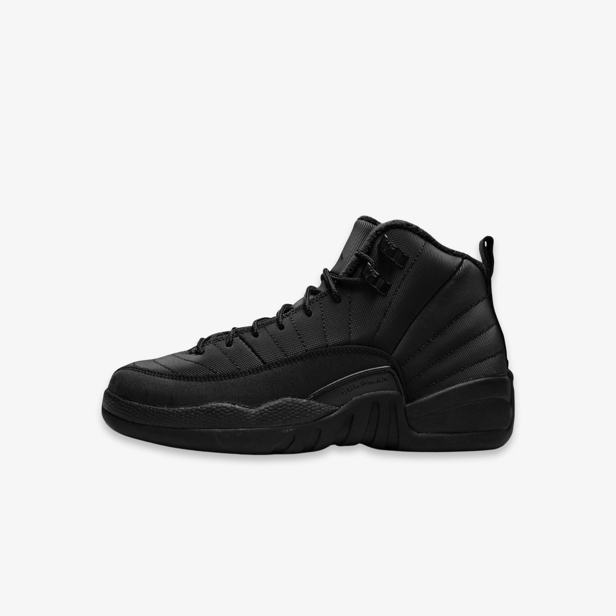(GS) Air Jordan 12 Retro WNTR 'Winterized Black' (2018) BQ6852-001 Air Jordan 12 performance sneakers for court