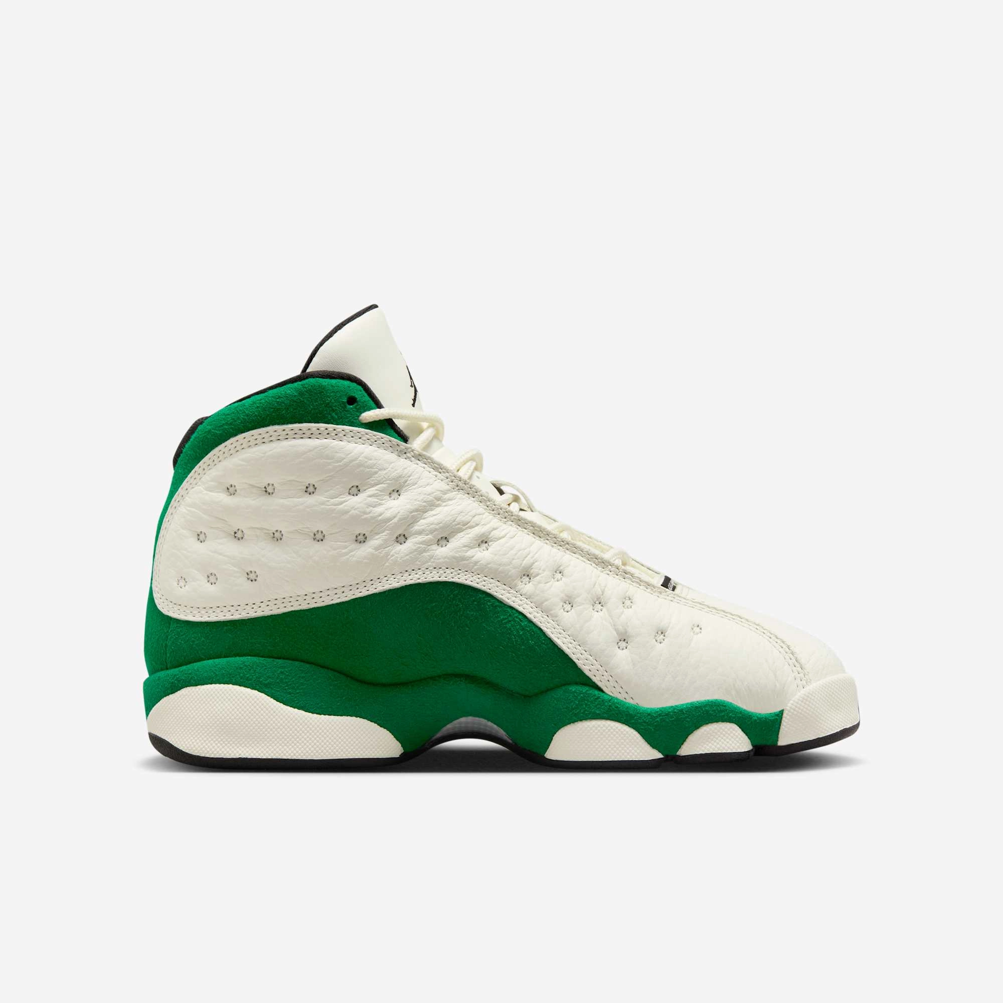 (GS) Air Jordan 13 Retro 'Sail / Pine Green' (2025) HQ0780-103 Air Jordan 13 Bold Sole Basketball Shoes