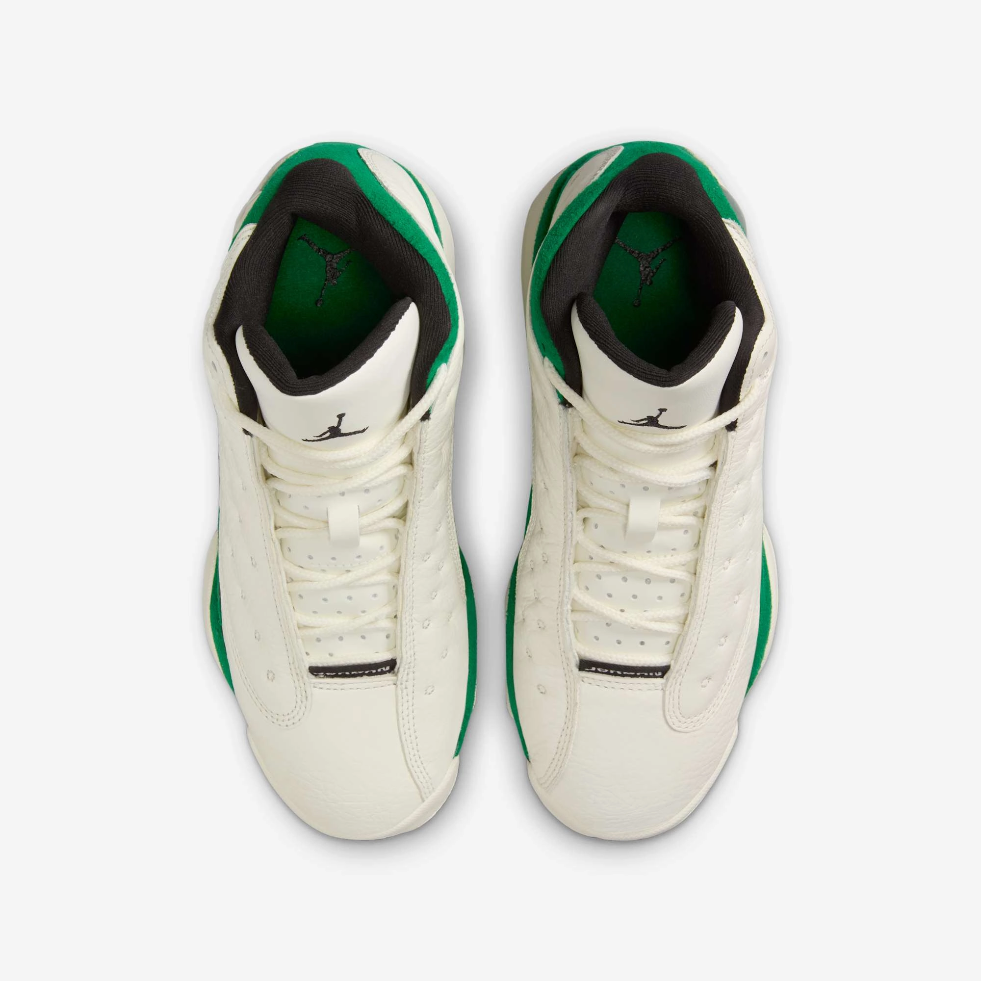 (GS) Air Jordan 13 Retro 'Sail / Pine Green' (2025) HQ0780-103 Air Jordan 13 Bold Sole Basketball Shoes