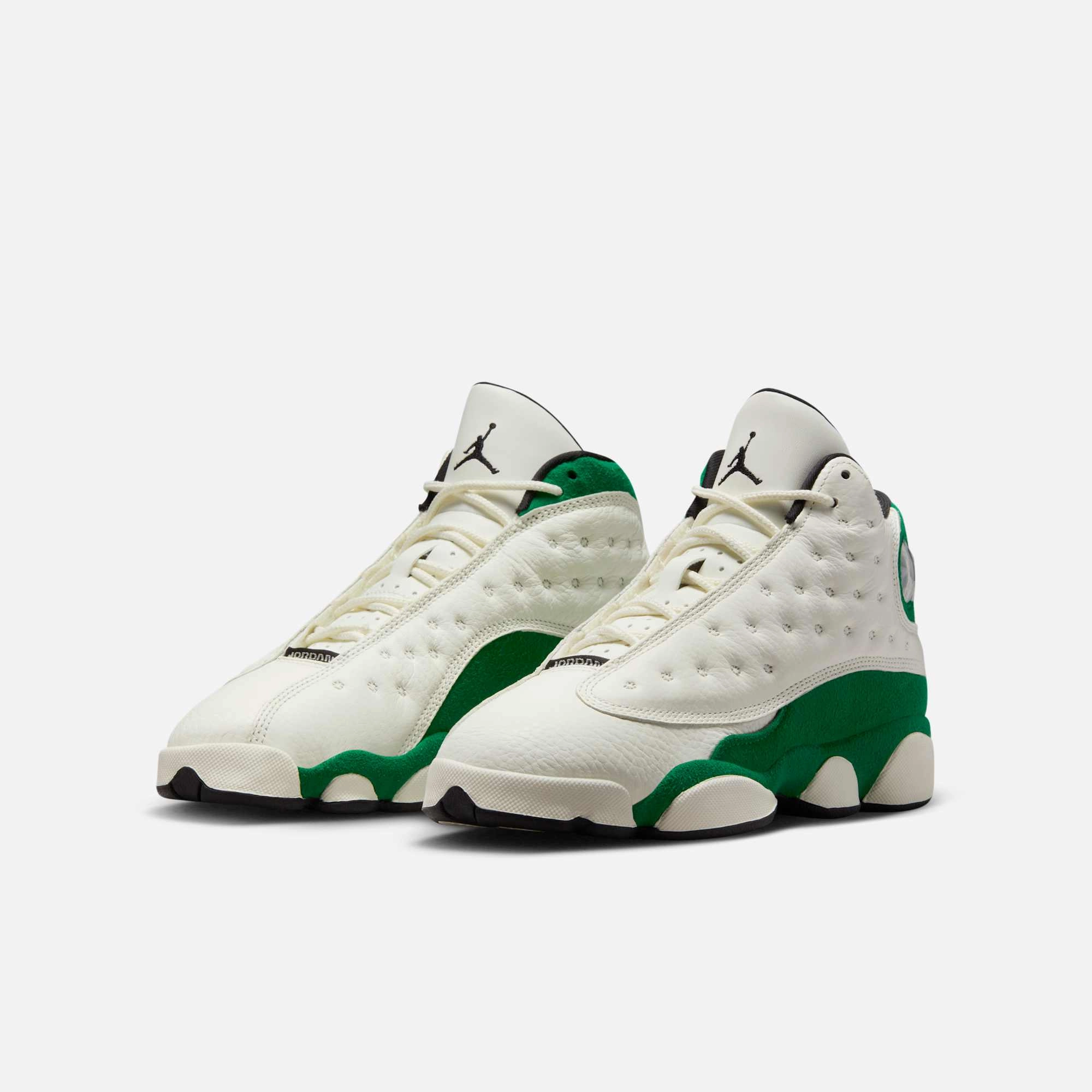 (GS) Air Jordan 13 Retro 'Sail / Pine Green' (2025) HQ0780-103 Air Jordan 13 Bold Sole Basketball Shoes