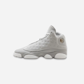 (GS) Air Jordan 13 Retro 'Wolf Grey / Deadly Pink' (2017) 439358-018 Air Jordan 13 shoes with bold midsole design