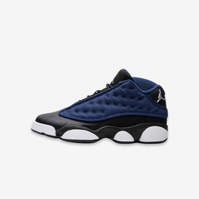 (GS) Air Jordan 13 Retro Low 'Brave Blue' (2017) 310811-407 Air Jordan 13 shoes with bold midsole design