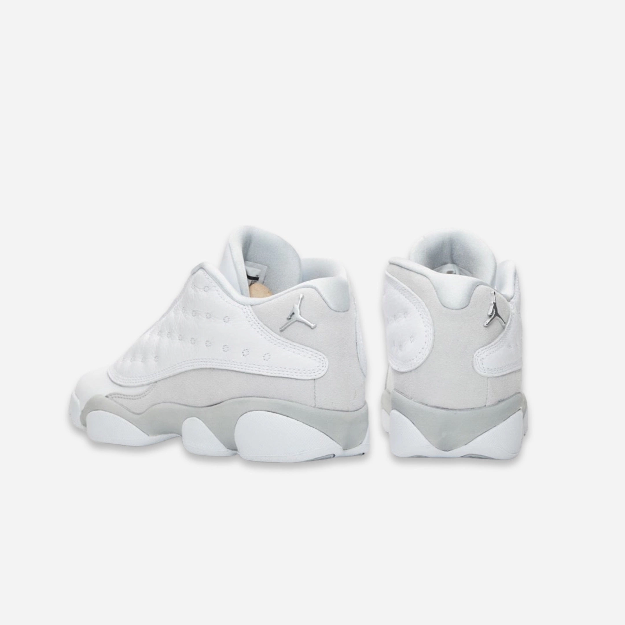 (GS) Air Jordan 13 Retro Low 'Pure Platinum' (2017) 310811-100 Air Jordan 13 Bold Sole Basketball Shoes