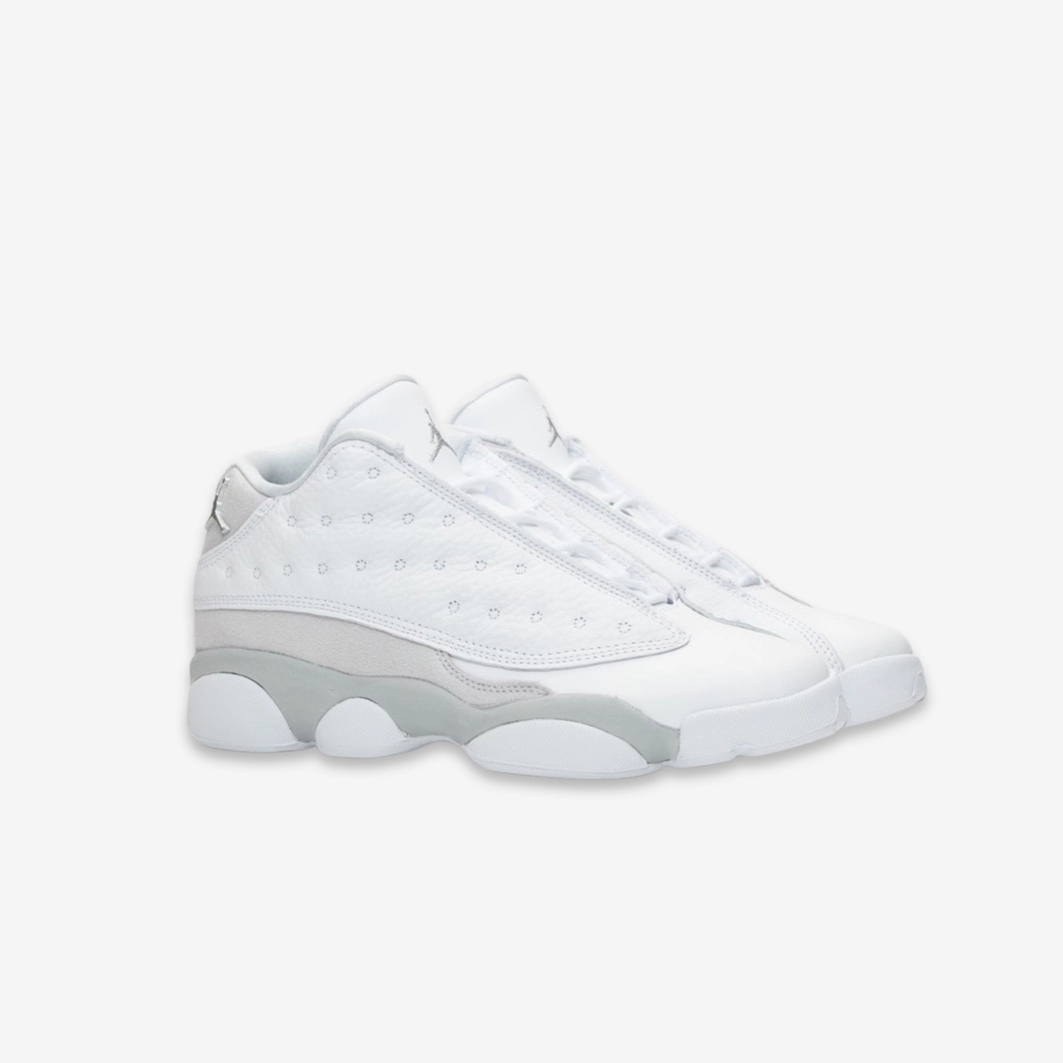 (GS) Air Jordan 13 Retro Low 'Pure Platinum' (2017) 310811-100 Air Jordan 13 Bold Sole Basketball Shoes