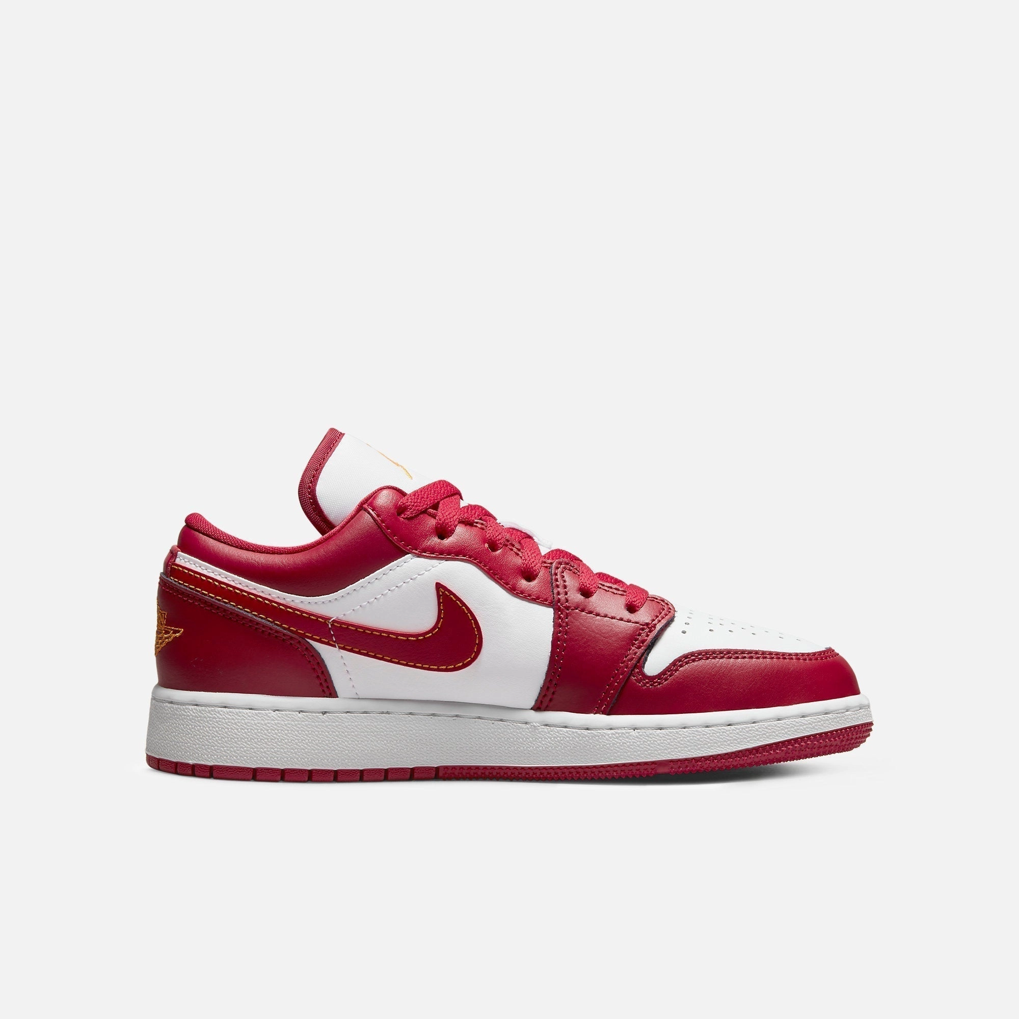 (GS) Air Jordan 1 Low 'Championship Red' (2022) 553560-607 Air Jordan 1 Timeless Heritage Shoes