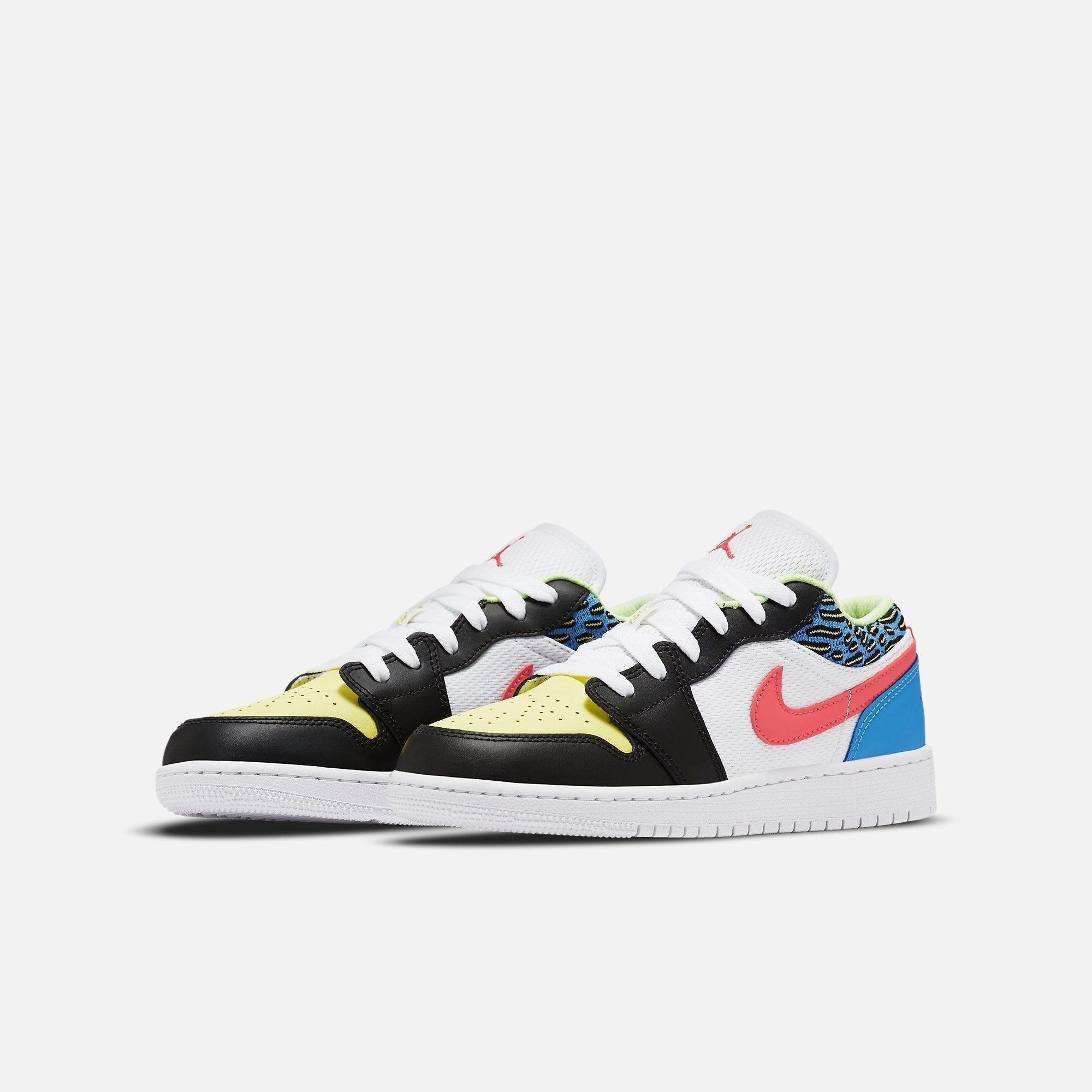 (GS) Air Jordan 1 Low 'Children's Art / Funky Patterns' (2021) DH5927-006 Air Jordan 1 Signature Look Sneakers