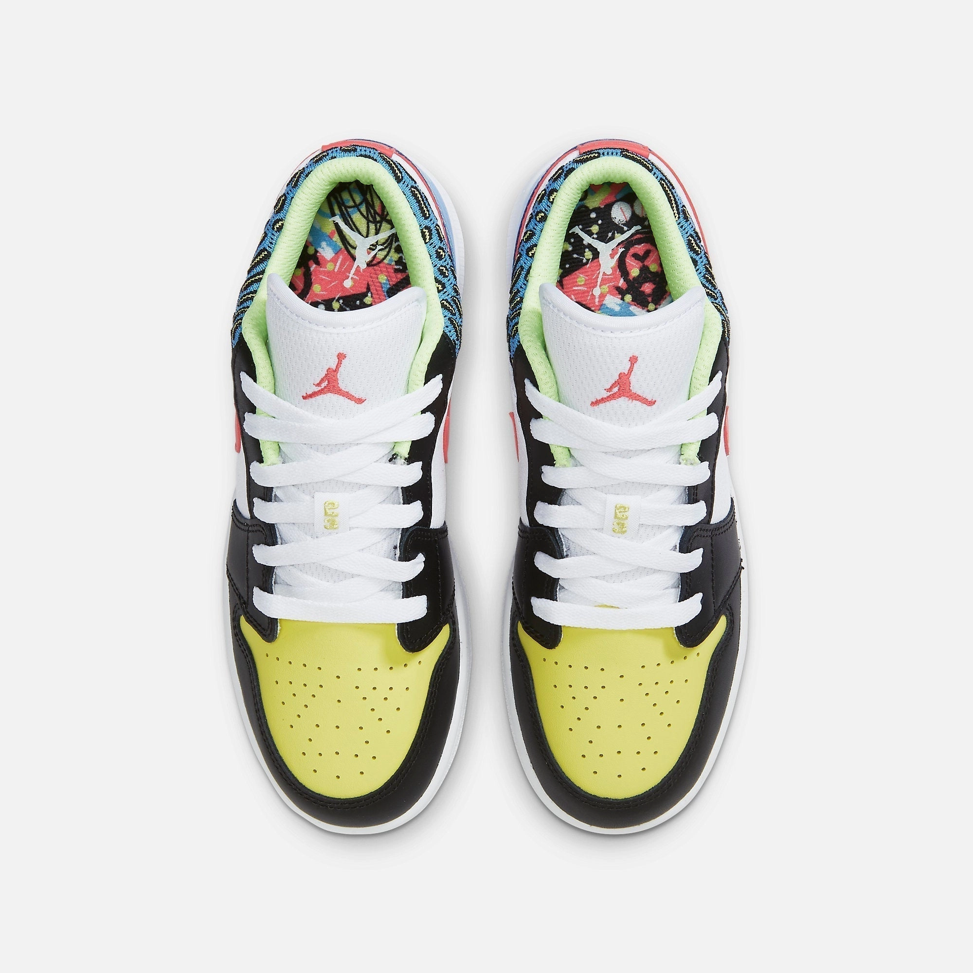 (GS) Air Jordan 1 Low 'Children's Art / Funky Patterns' (2021) DH5927-006 Air Jordan 1 Signature Look Sneakers
