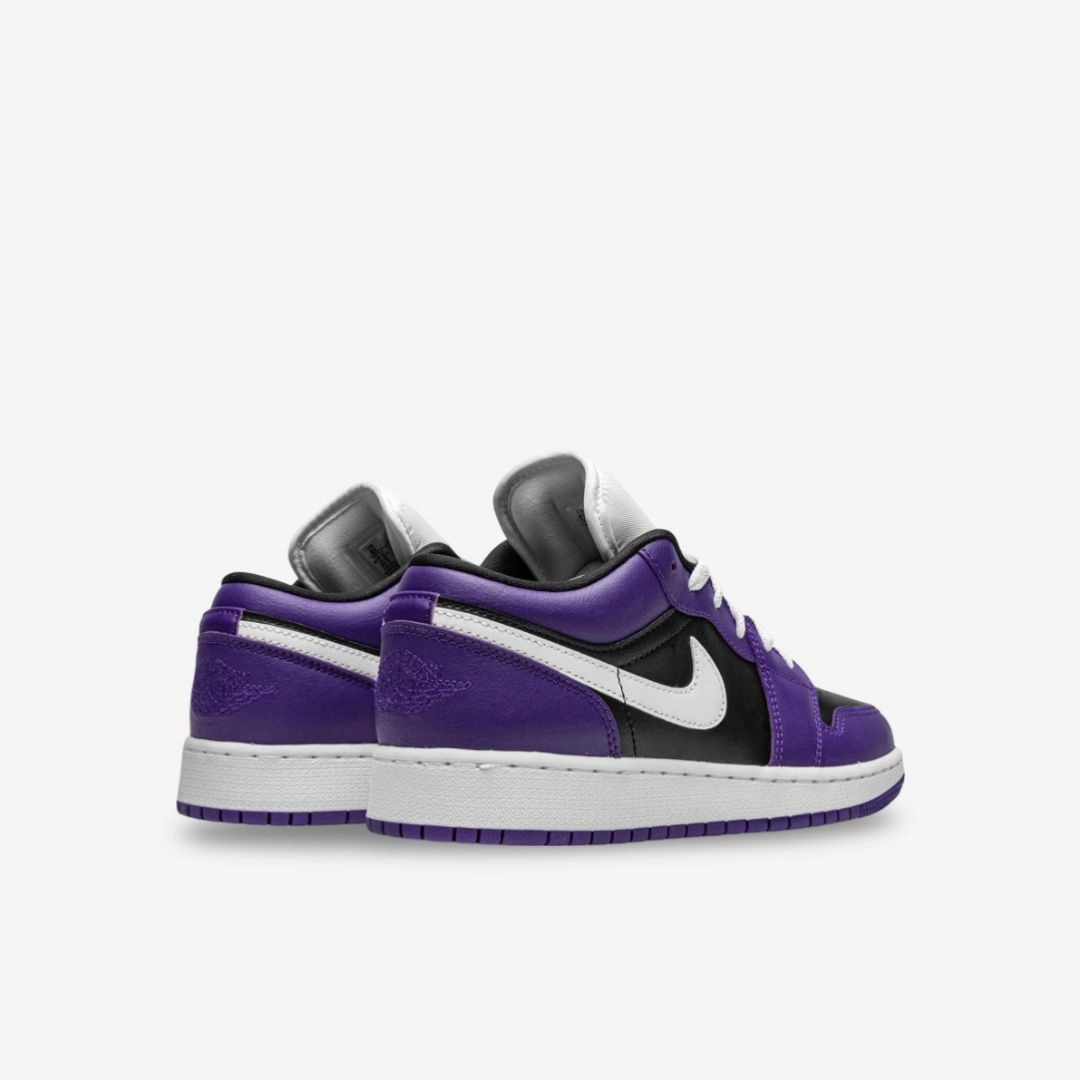 (GS) Air Jordan 1 Low 'Court Purple 1.0' (2020) 553560-501 Air Jordan 1 Retro Court Sneakers