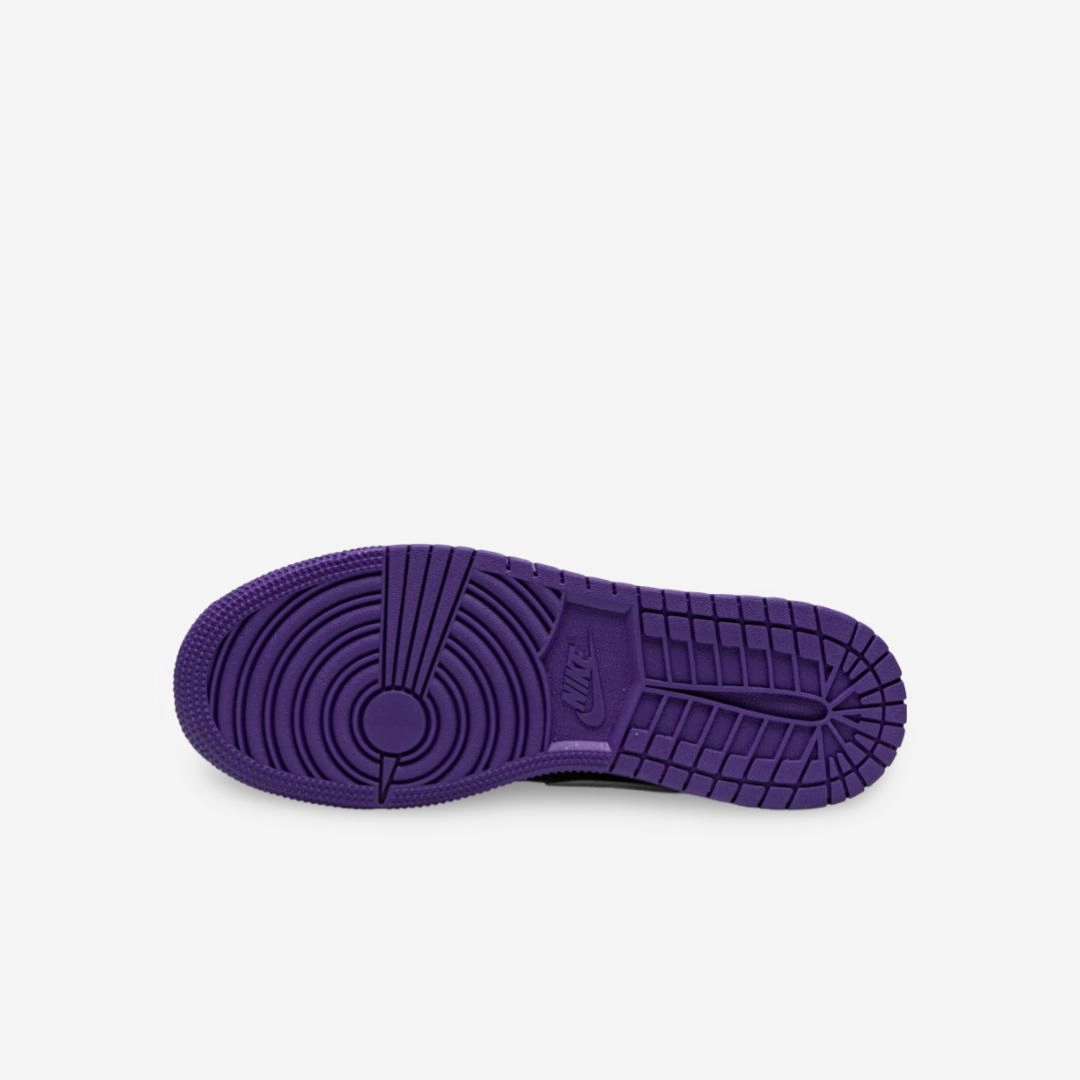 (GS) Air Jordan 1 Low 'Court Purple 1.0' (2020) 553560-501 Air Jordan 1 Retro Court Sneakers