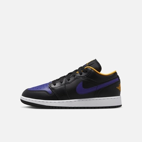 (GS) Air Jordan 1 Low 'Dark Concord' (2022) 553560-075 Authentic Air Jordan 1 in premium leather